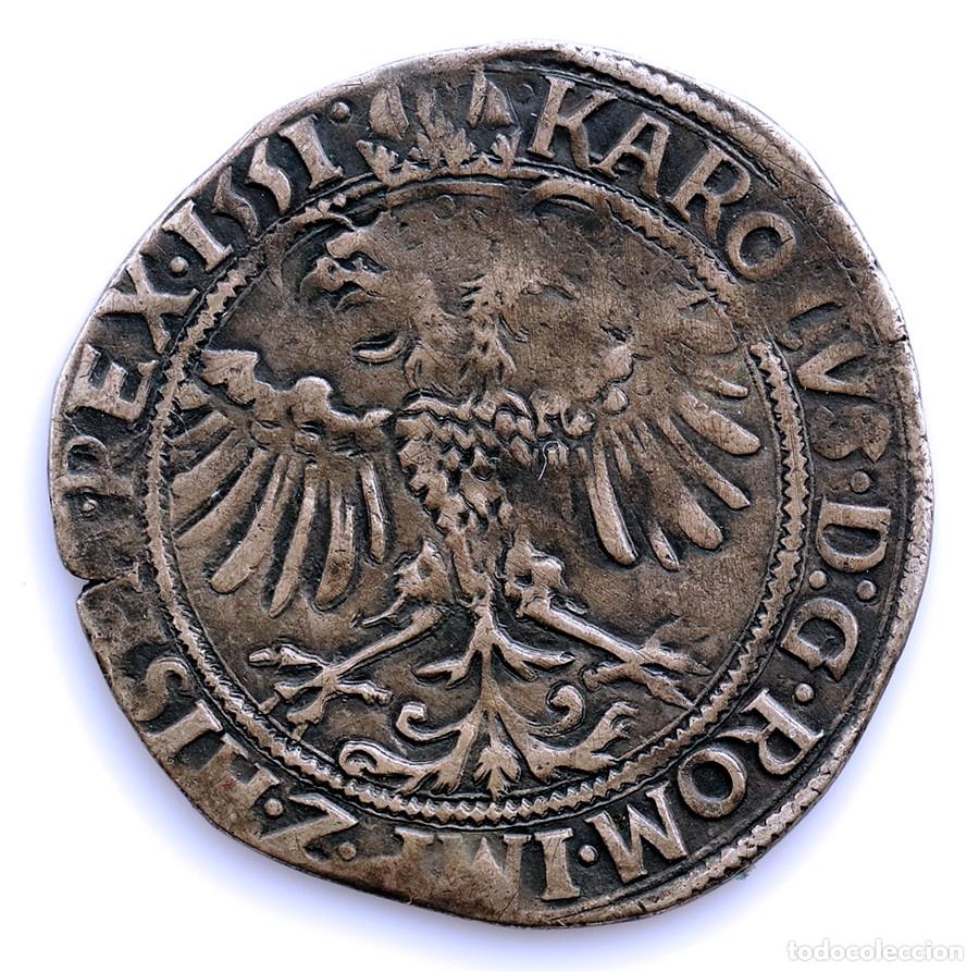 Monedas de Espa&ntilde;a: SC. Spain-Carlos I &rdquo;el Emperador&rdquo;. 4 patards 1551 Amberes. Plata 5,7 g.
