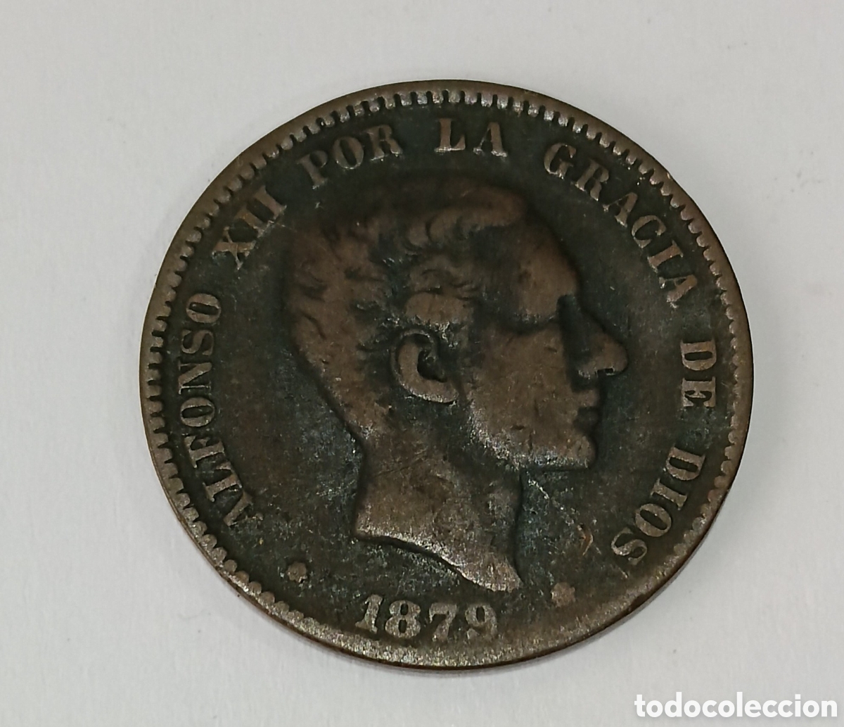 Monedas de Espa&ntilde;a: 10 C&eacute;ntimos Alfonso XII 1879 . M&aacute;s monedas en mi perfil.