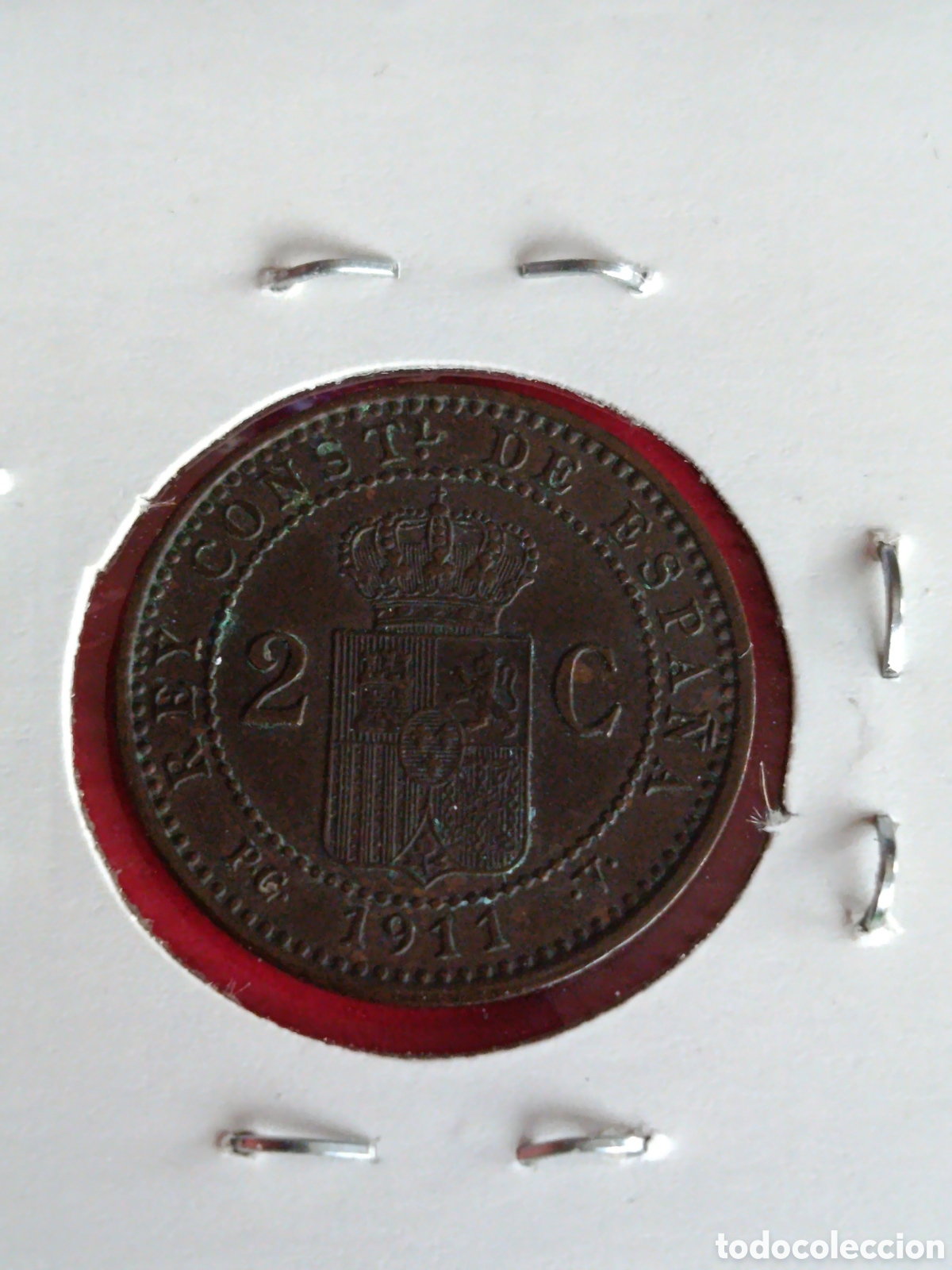 Monedas de Espa&ntilde;a: ALFONSO XIII. 2 C&Eacute;NTIMOS DE 1912*11* MBC+ - Foto 2
