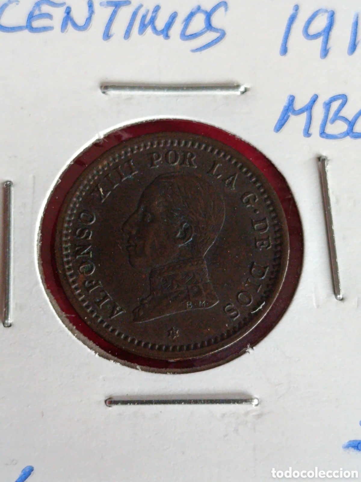 Monedas de Espa&ntilde;a: ALFONSO XIII. 2 C&Eacute;NTIMOS DE 1912*11* MBC+