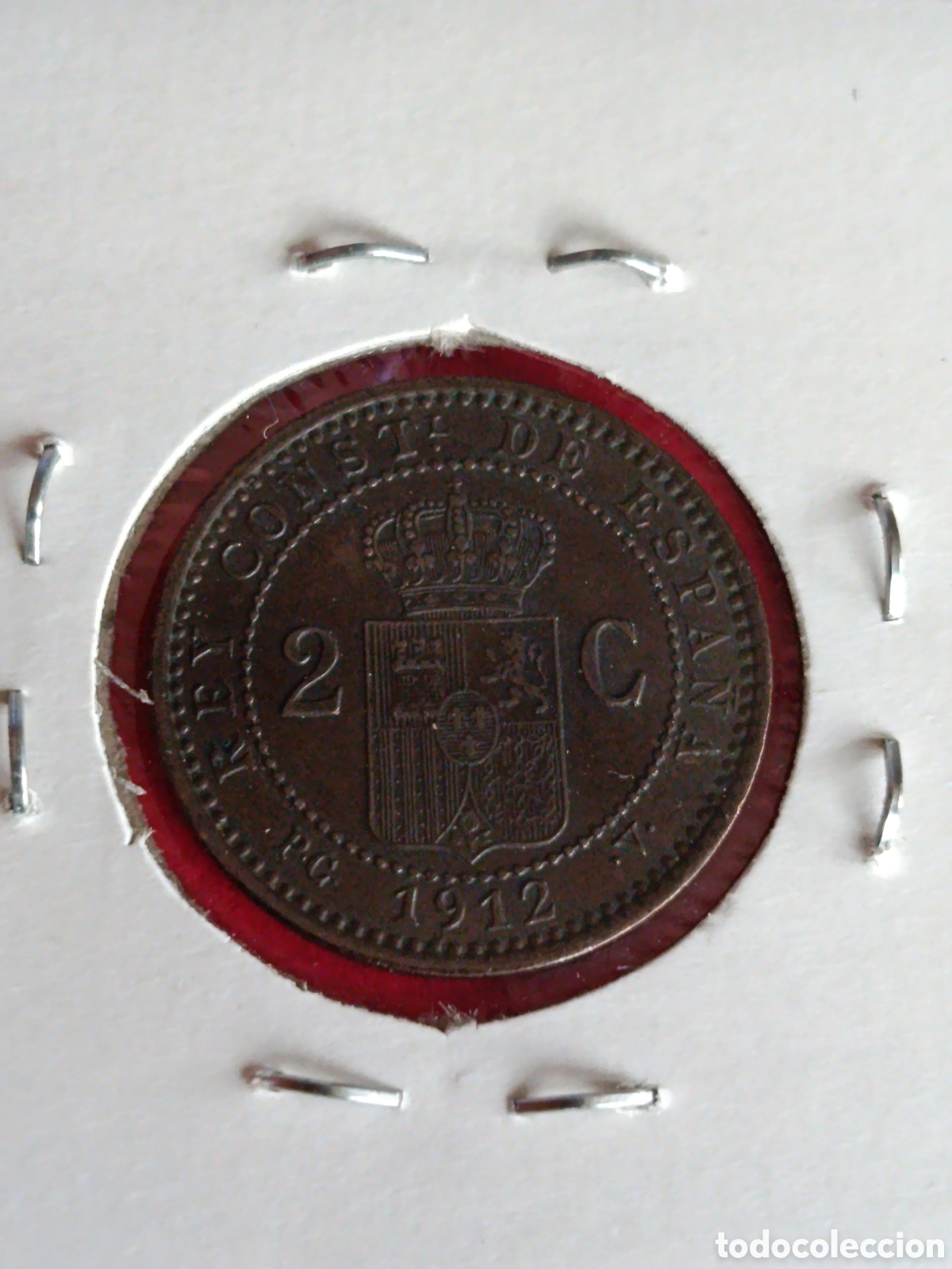 Monedas de Espa&ntilde;a: ALFONSO XIII. 2 C&Eacute;NTIMOS DE 1912*12* EBC+ - Foto 2