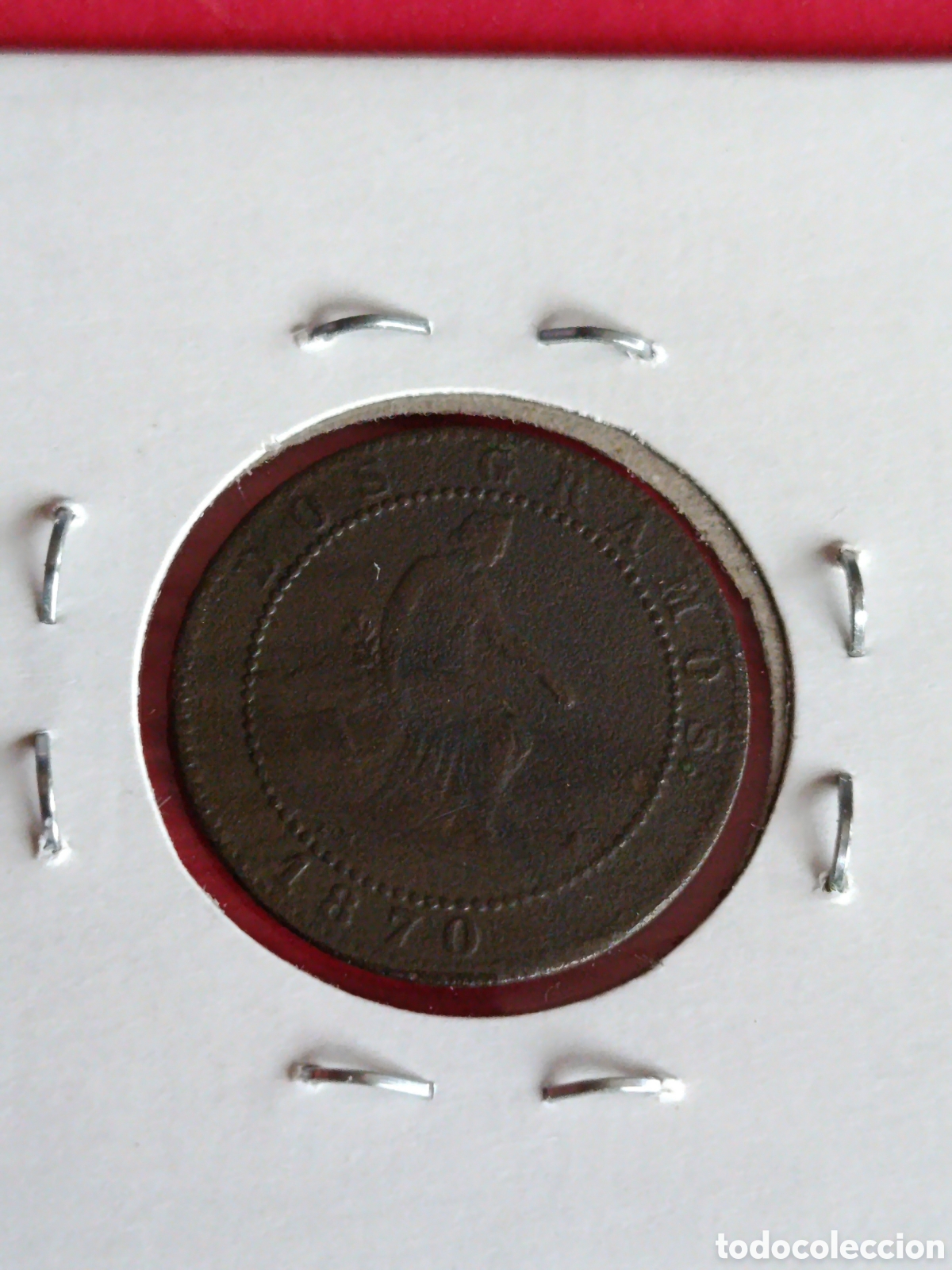 Monedas de Espa&ntilde;a: GOBIERNO PROVISIONAL. 2 C&Eacute;NTIMOS DE 1870. MBC+ - Foto 2