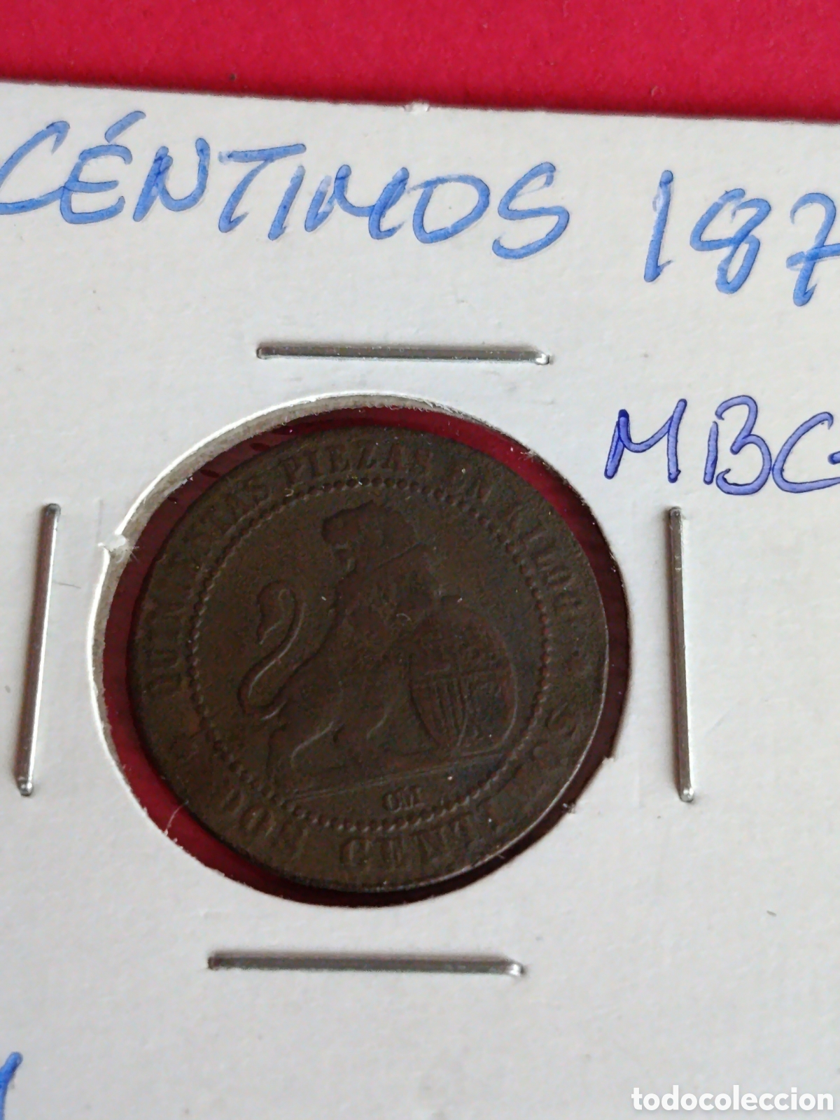 Monedas de Espa&ntilde;a: GOBIERNO PROVISIONAL. 2 C&Eacute;NTIMOS DE 1870. MBC+ - Foto 1