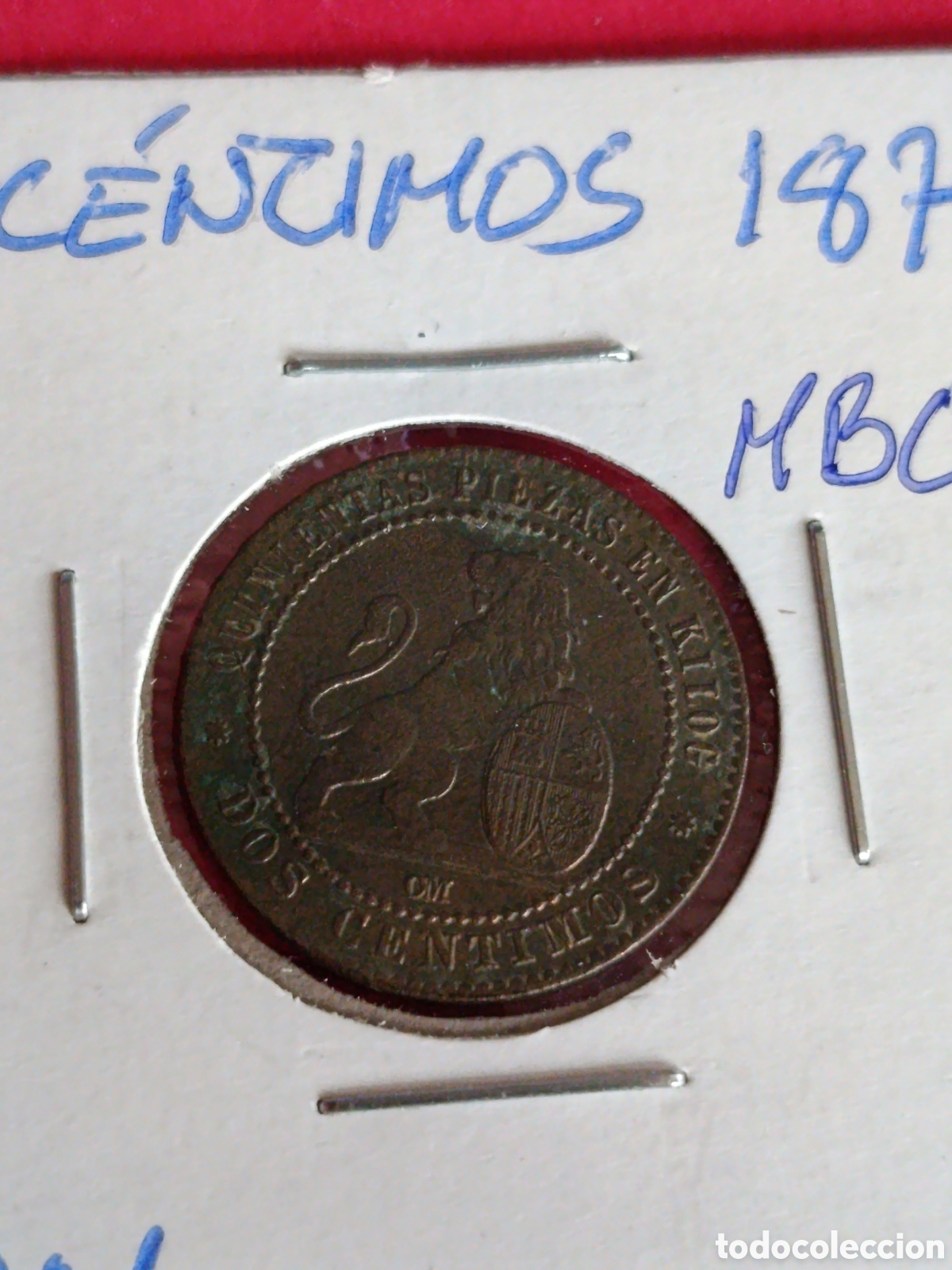 Monedas de Espa&ntilde;a: GOBIERNO PROVISIONAL. 2 C&Eacute;NTIMOS YDE 1870. MBC+