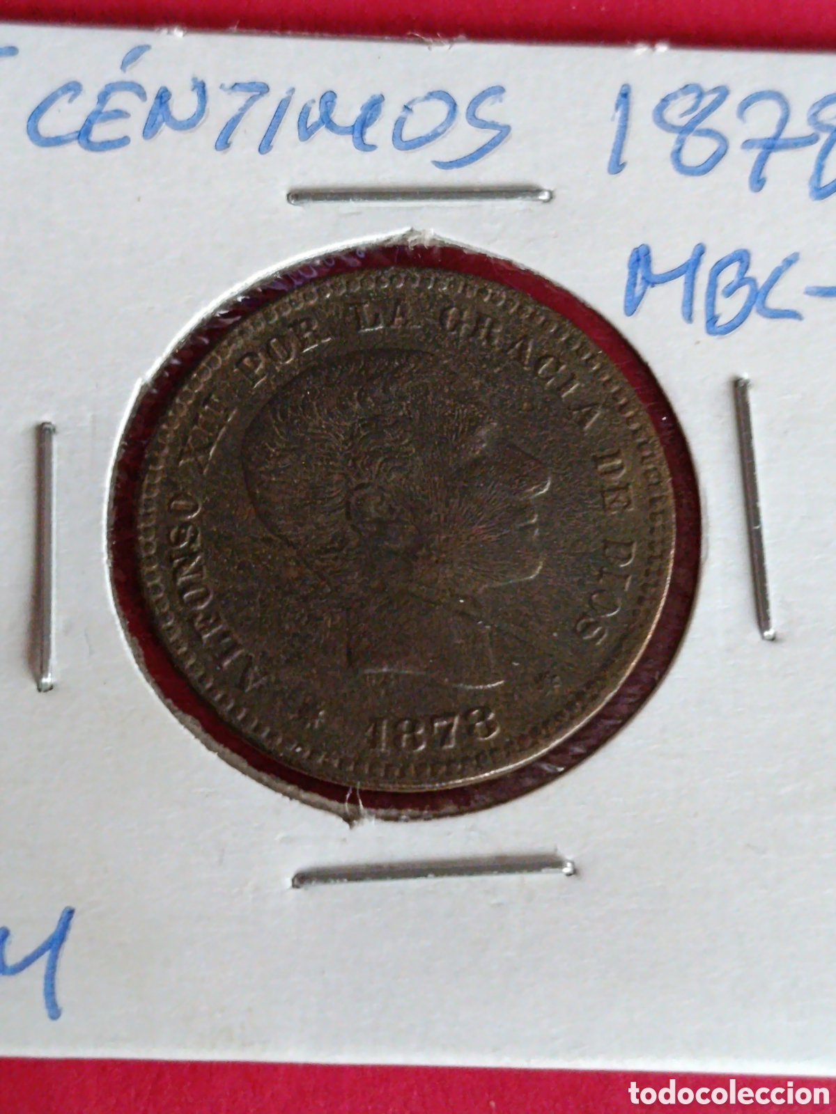 Monedas de Espa&ntilde;a: ALFONSO XII. 5 C&Eacute;NTIMOS DE 1878. MBC-