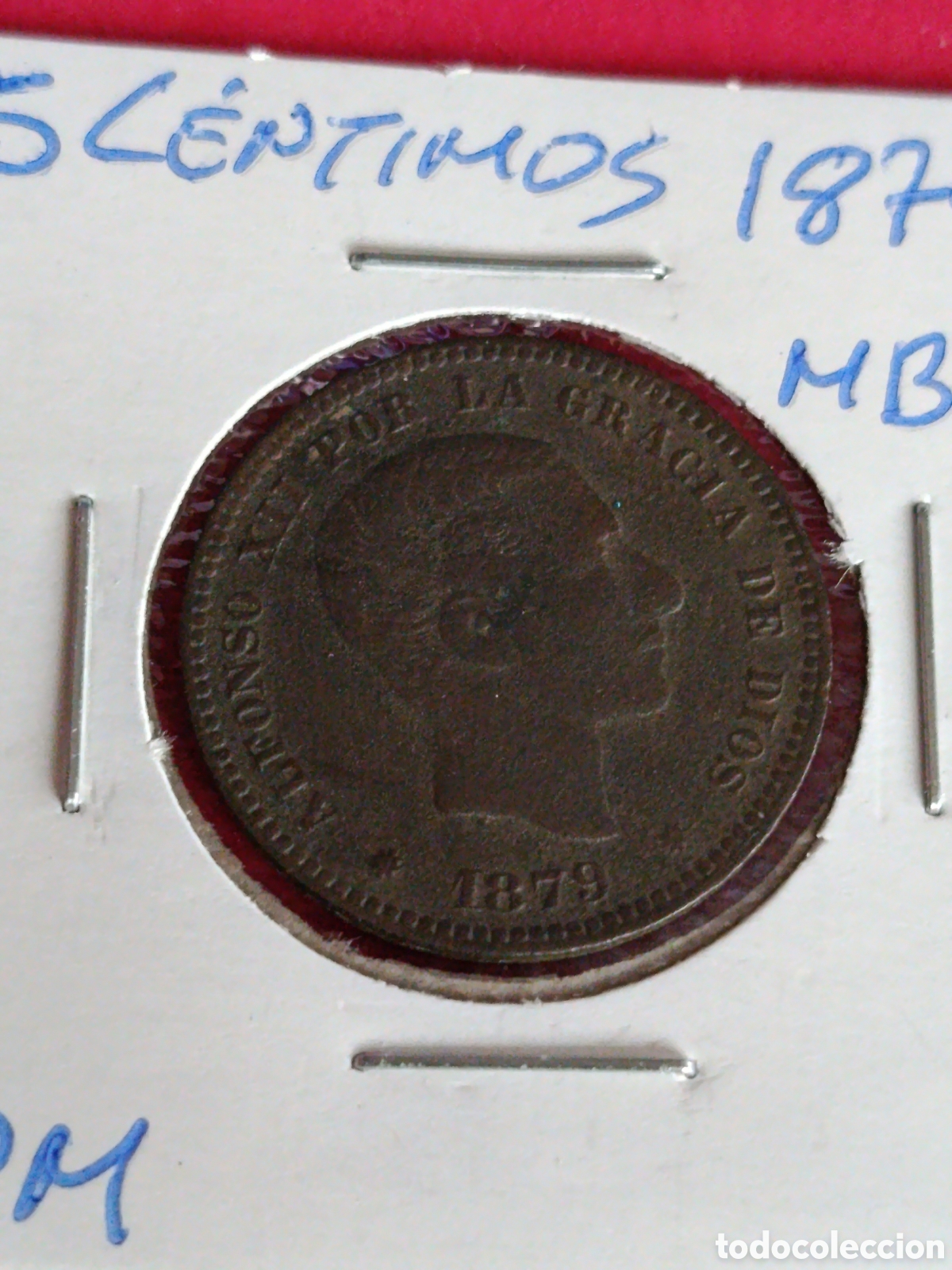 Monedas de Espa&ntilde;a: ALFONSO XII. 5 C&Eacute;NTIMOS DE 1879. MBC+ - Foto 1
