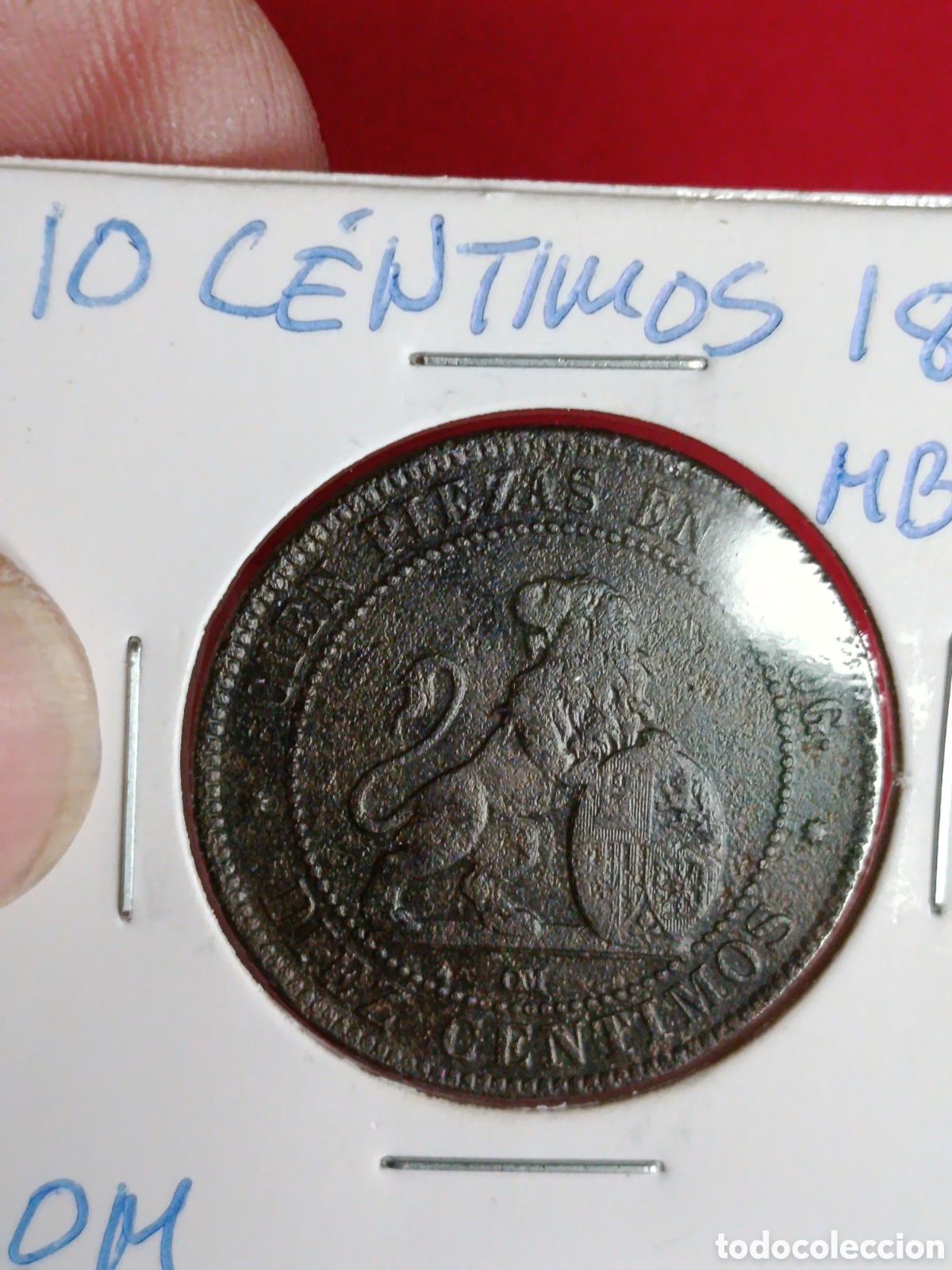 Monedas de Espa&ntilde;a: GOBIERNO PROVISIONAL. 10 C&Eacute;NTIMOS DE 1870. MBC- - Foto 1