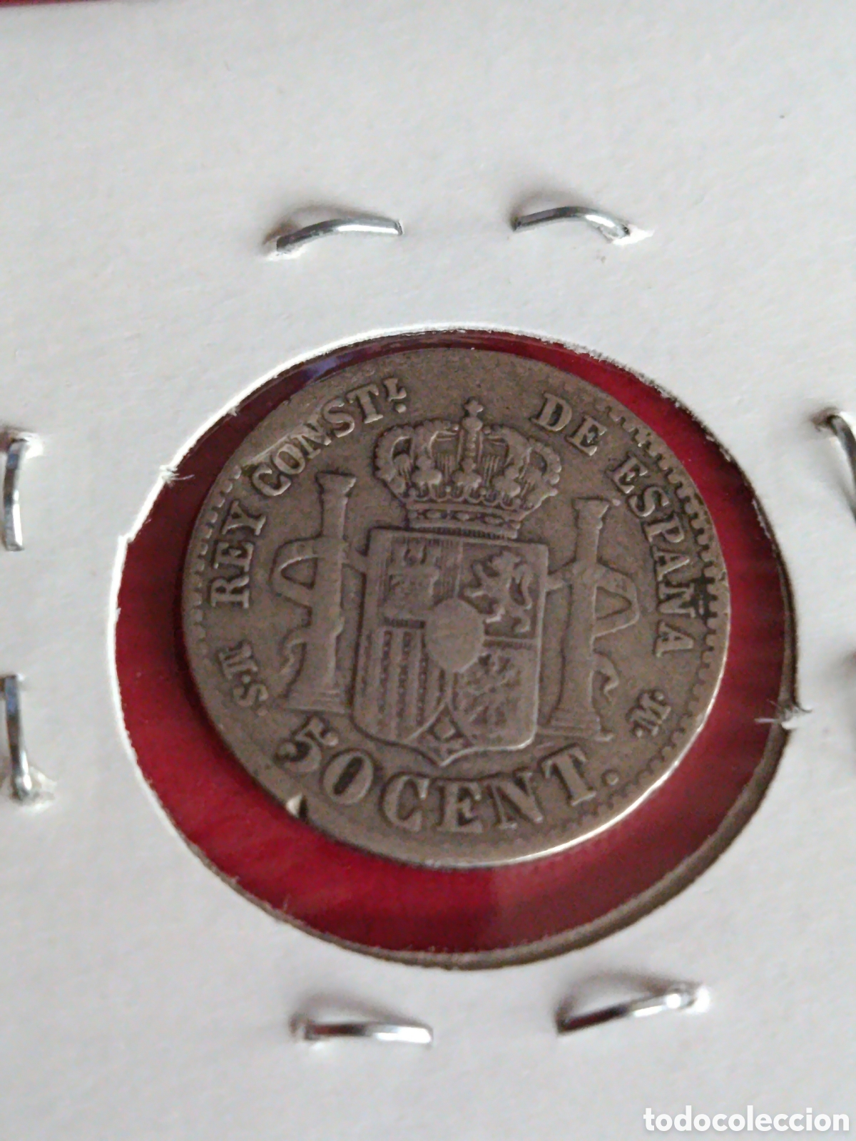 Monedas de Espa&ntilde;a: ALFONSO XII. 50 C&Eacute;NTIMOS DE 1881*1* BC+ - Foto 2