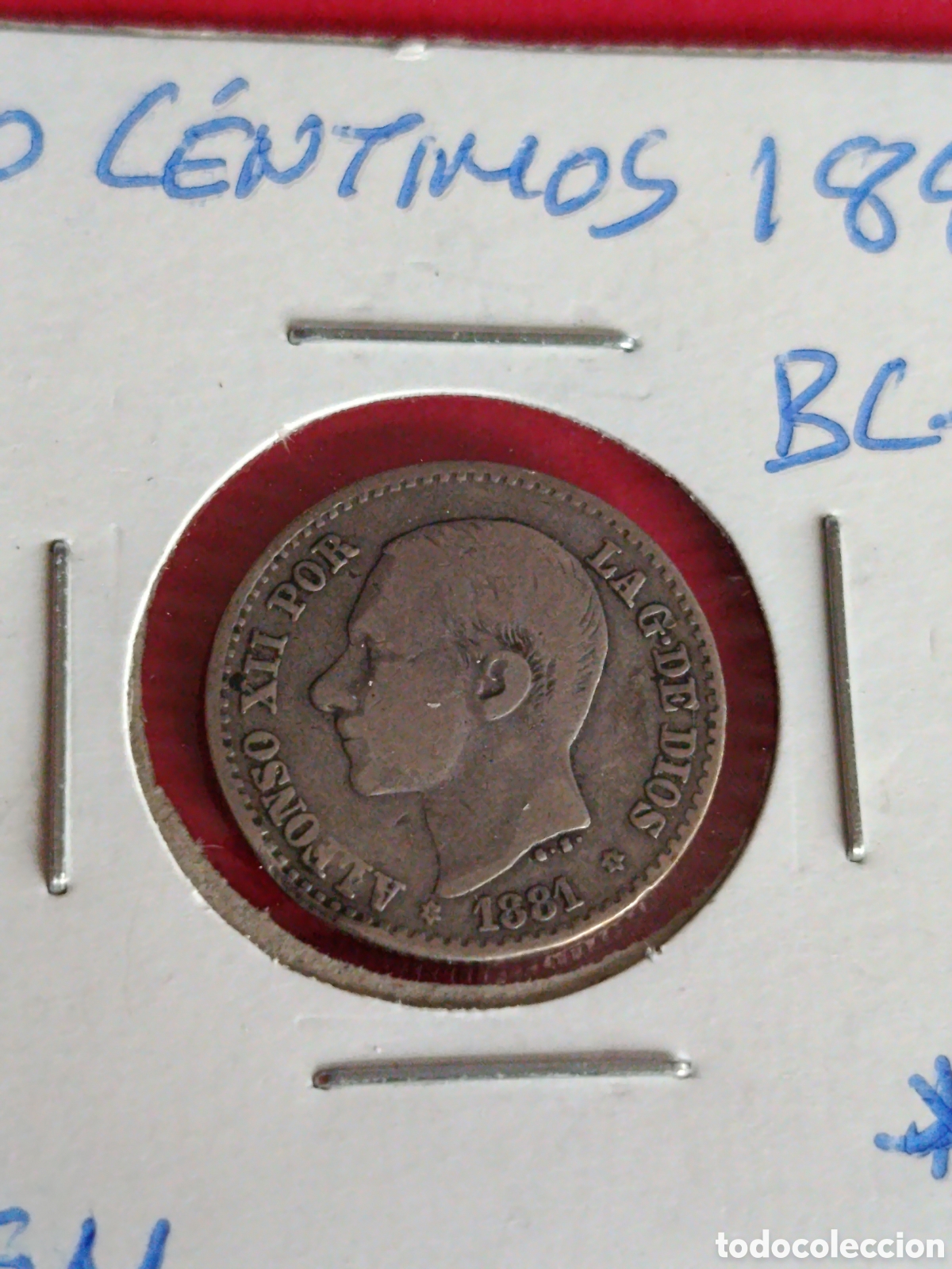 Monedas de Espa&ntilde;a: ALFONSO XII. 50 C&Eacute;NTIMOS DE 1881*1* BC+ - Foto 1