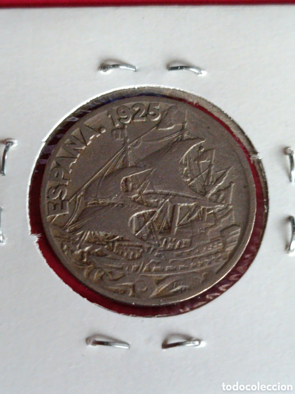Monedas de Espa&ntilde;a: ALFONSO XIII. 25 C&Eacute;NTIMOS DE 1925. - Foto 2