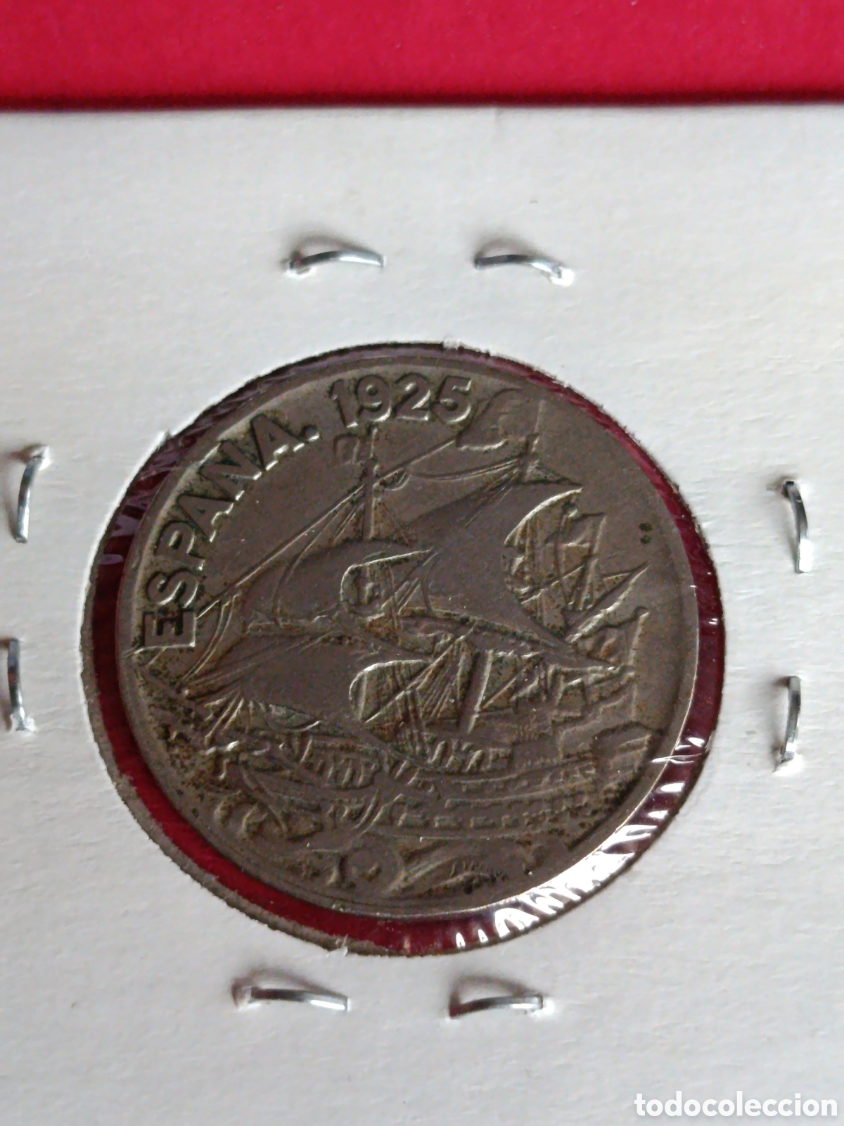 Monedas de Espa&ntilde;a: ALFONSO XIII. 25 C&Eacute;NTIMOS DE 1925. - Foto 2