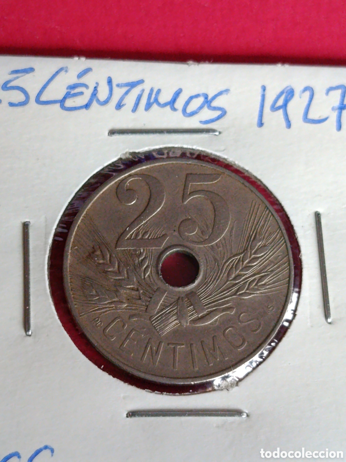 Monedas de Espa&ntilde;a: ALFONSO XIII. 25 C&Eacute;NTIMOS DE 1927.