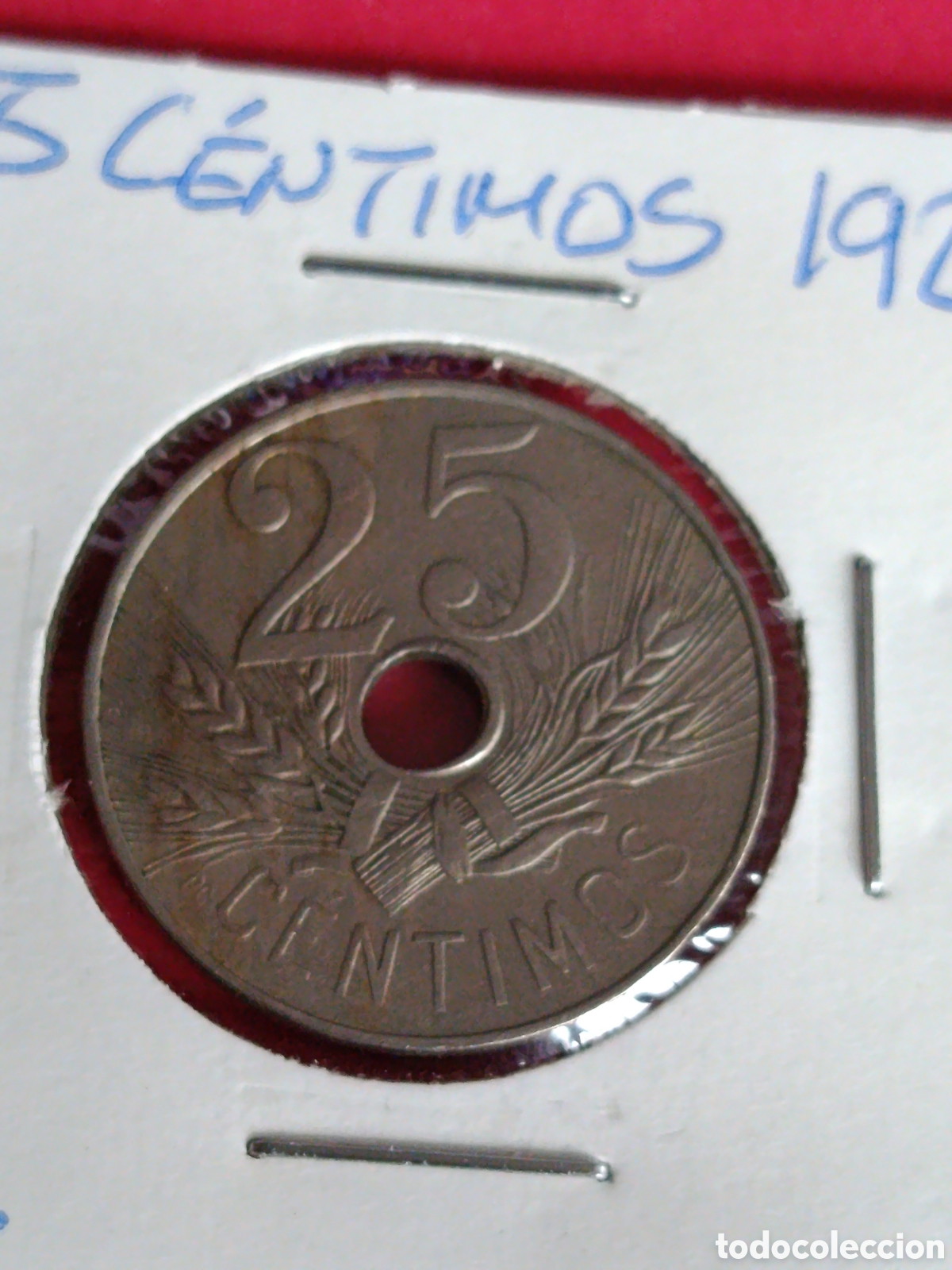 Monedas de Espa&ntilde;a: ALFONSO XIII. 25 C&Eacute;NTIMOS DE 1927.
