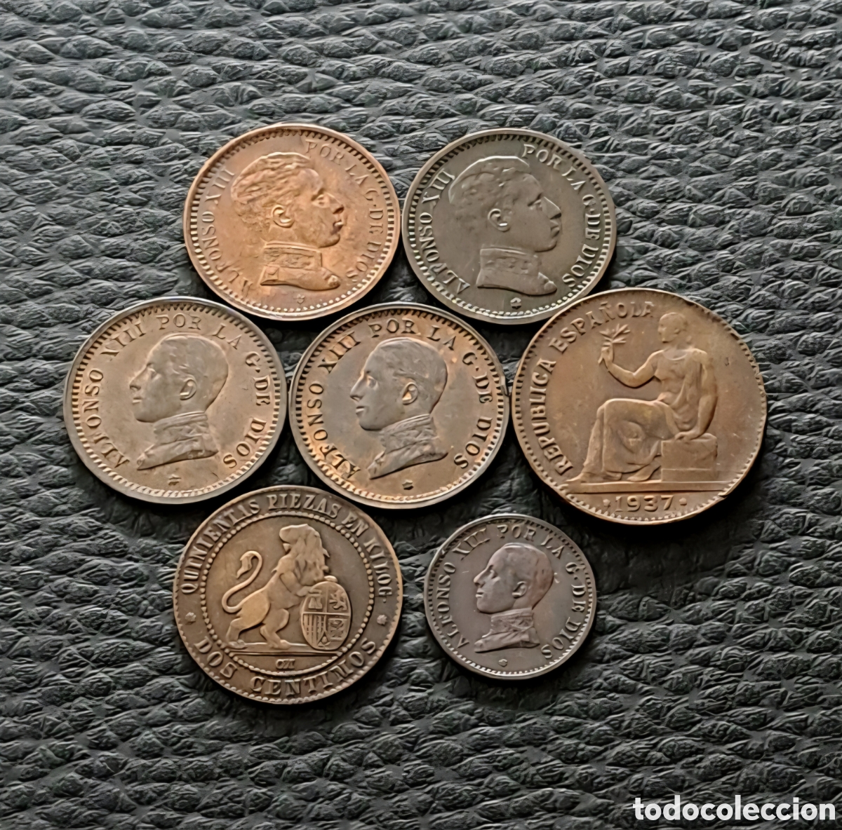 Monedas de Espa&ntilde;a: Espa&ntilde;a 1870/1937 lote cobres
