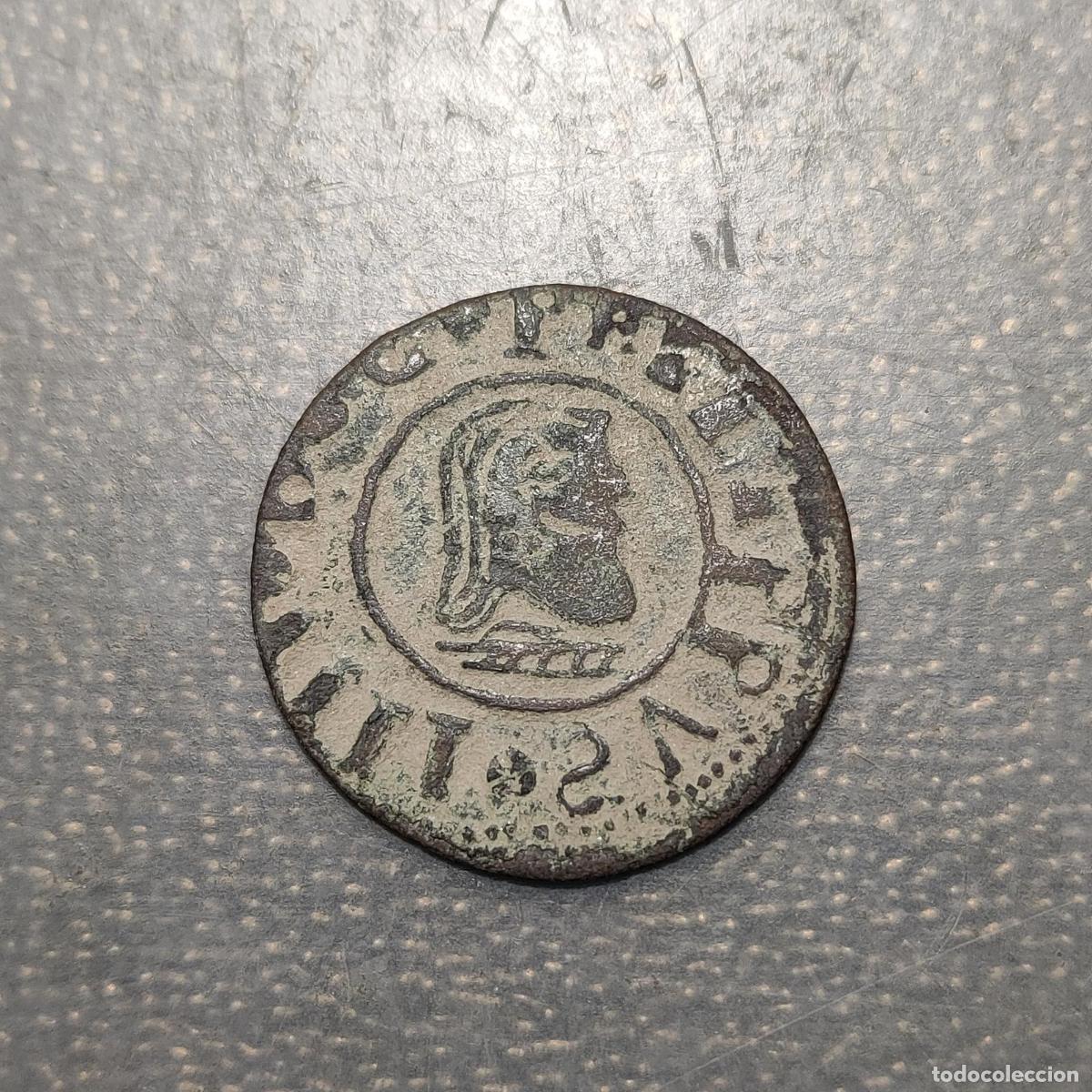 Monedas de Espa&ntilde;a: FALSA DE EPOCA ESPA&Ntilde;A MADRID FELIPE IV 16 MARAVEDIS 1661 FALSA DE EPOCA