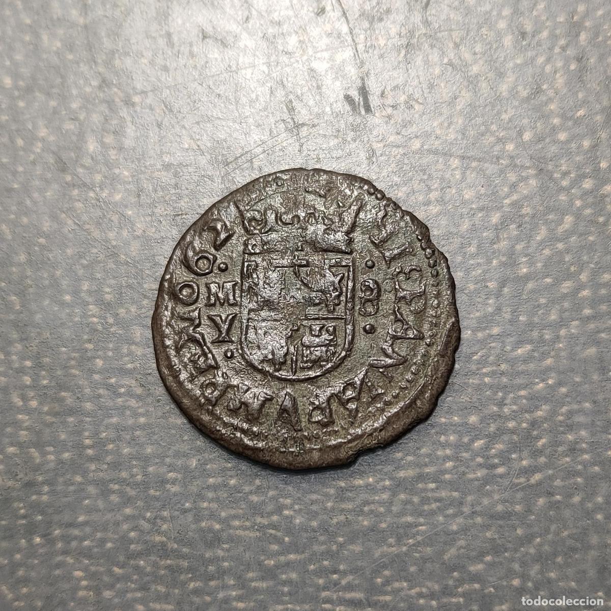 Monedas de Espa&ntilde;a: ESPA&Ntilde;A MADRID FELIPE IV 8 MARAVEDIS 1662 Y (M VERTICAL)