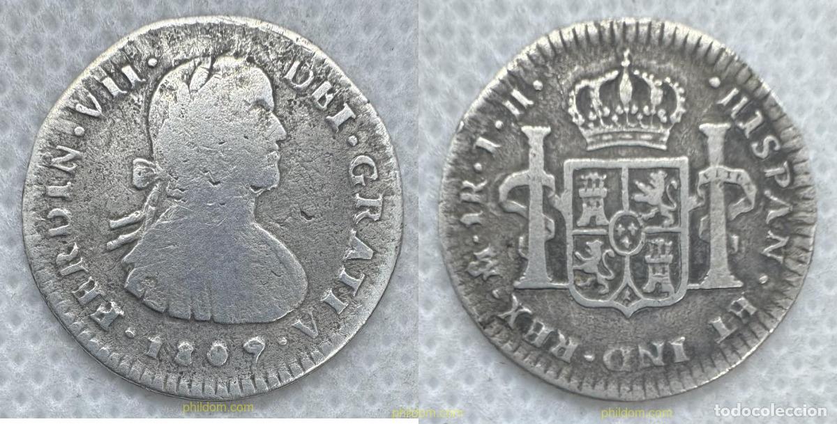 Monedas de Espa&ntilde;a: 5237 ESPA&Ntilde;A 1809 FERNANDO VII 1 REAL 1809 MEXICO TH
