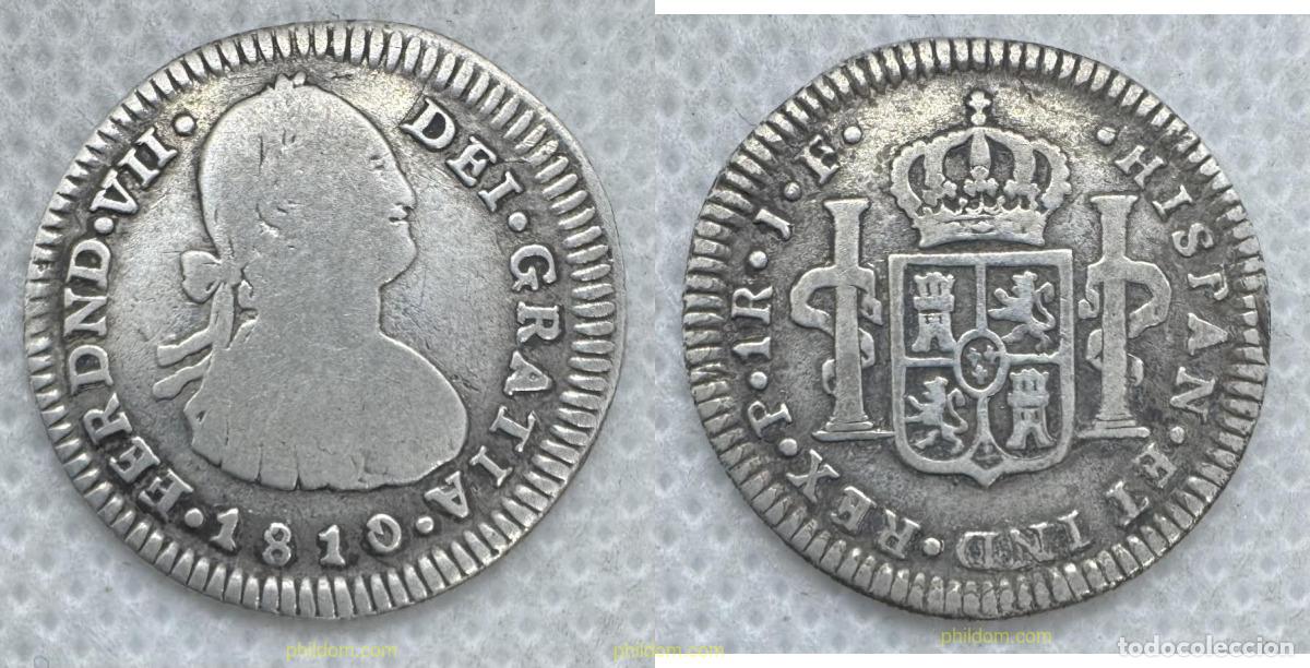 Monedas de Espa&ntilde;a: 5240 ESPA&Ntilde;A 1810 FERNANDO VII 1 REAL 1810 POPOY&Aacute;N JF