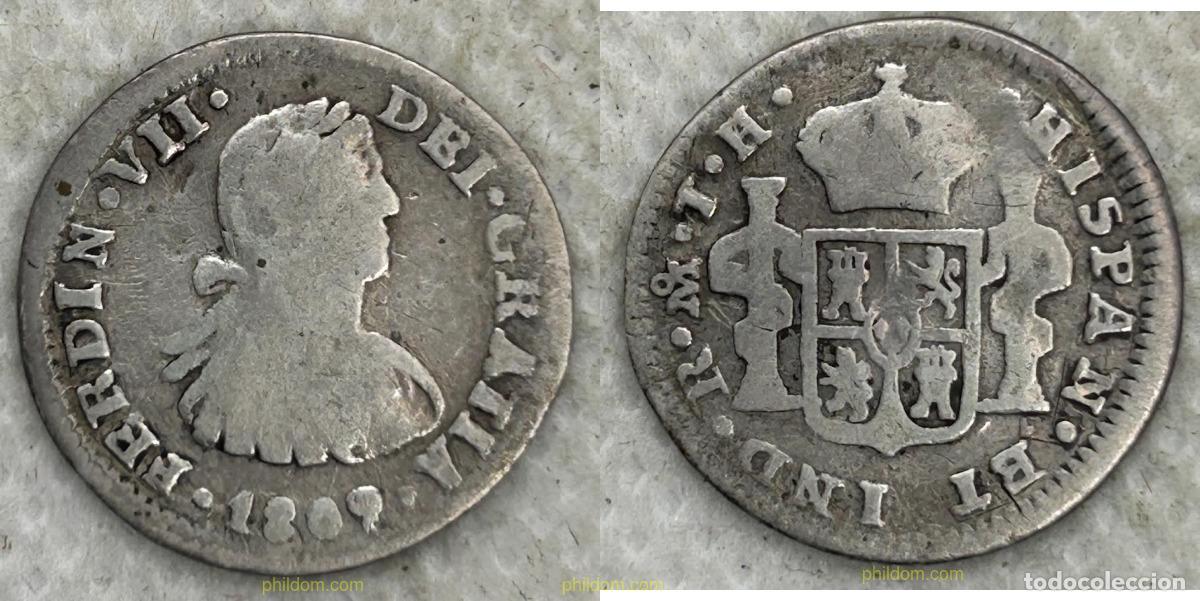 Monedas de Espa&ntilde;a: 4859 ESPA&Ntilde;A 1809 FERNANDO VII 1 REAL 1809 MEXICO TH