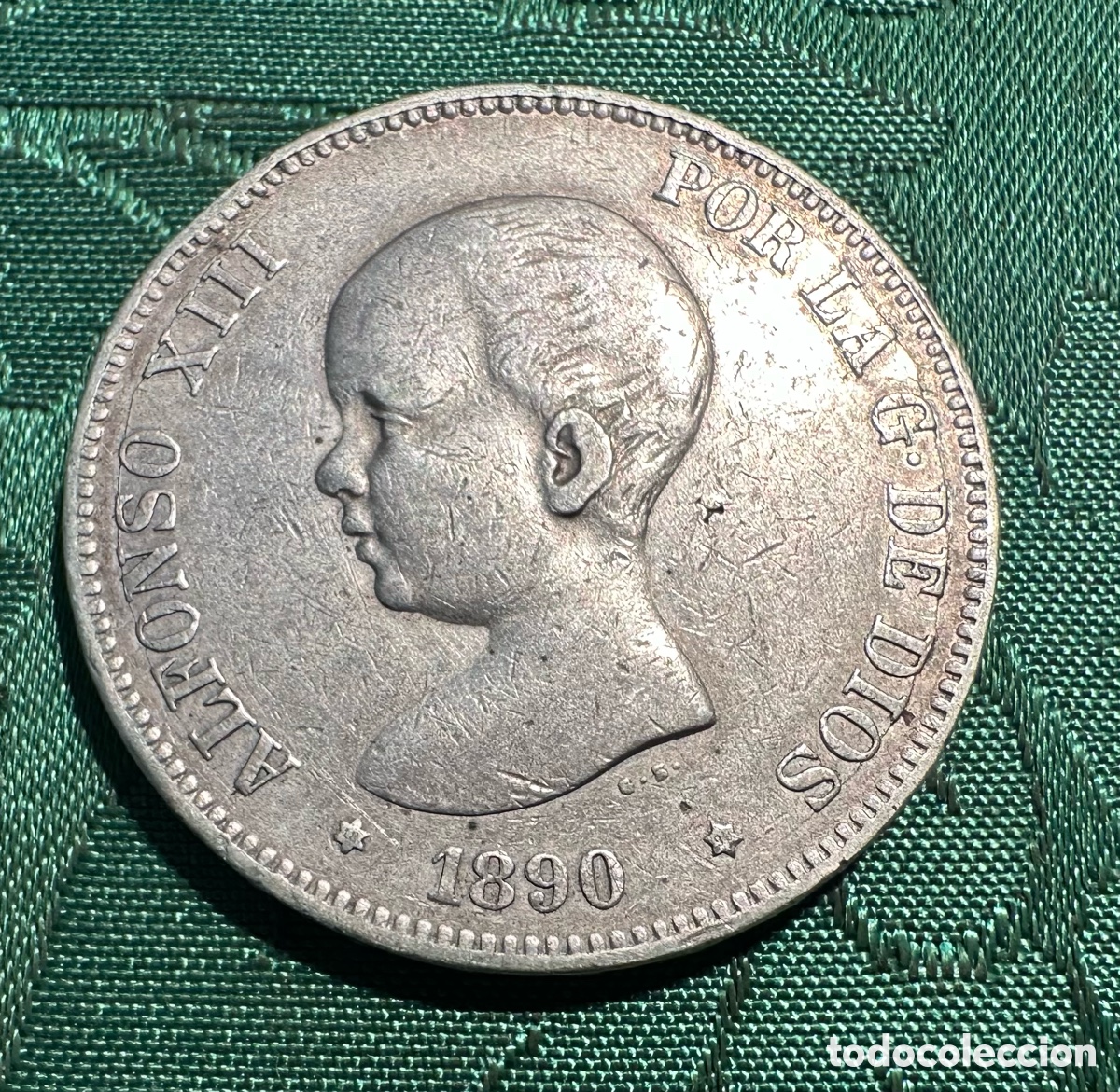 Monedas de Espa&ntilde;a: MONEDA DE 5 PESETAS PLATA (DURO)DE ALFONSO XIII DEL A&Ntilde;O 1890.