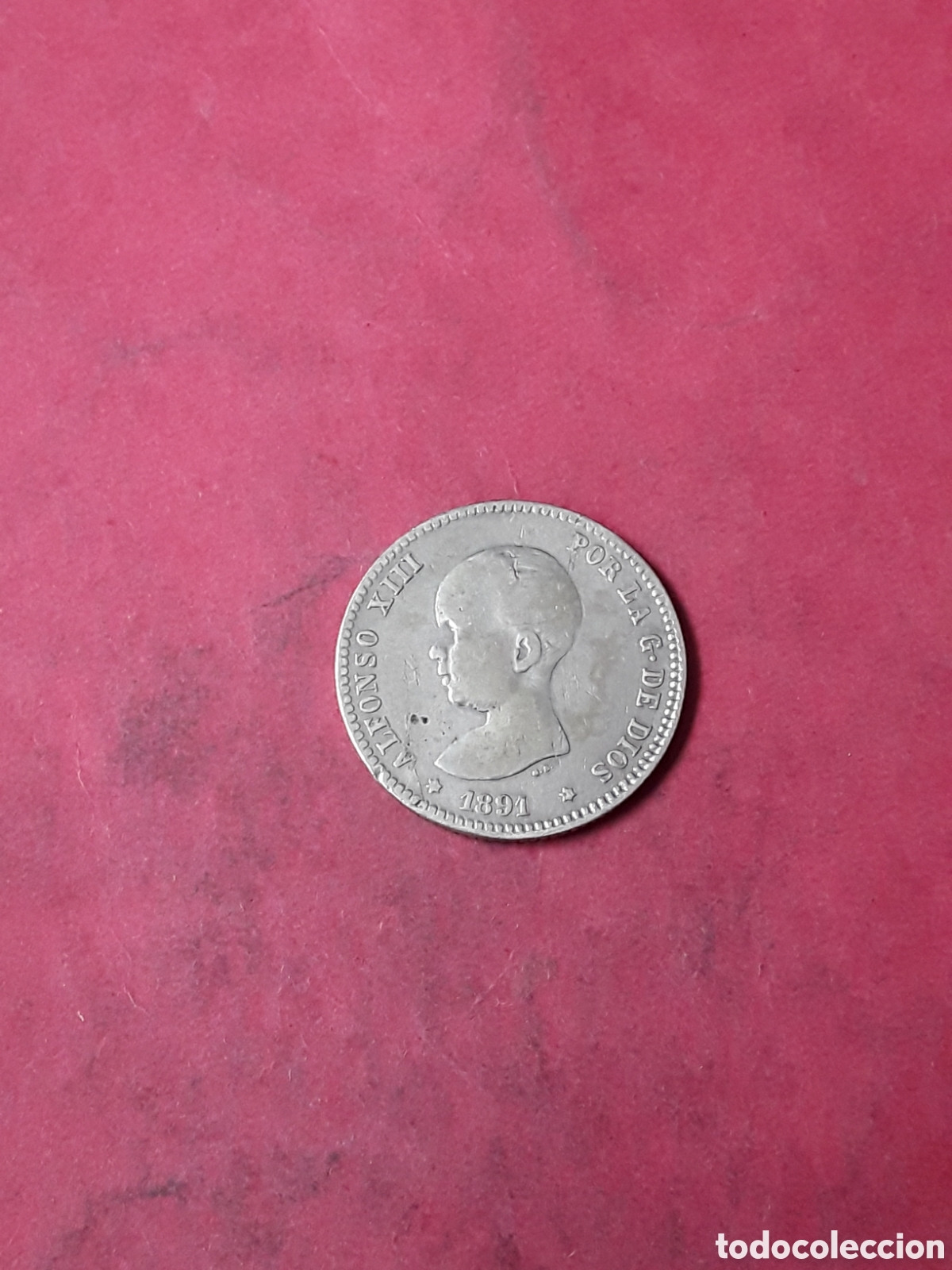 Monedas de Espa&ntilde;a: 1 PESETA 1891 ALFONSO XIII PLATA