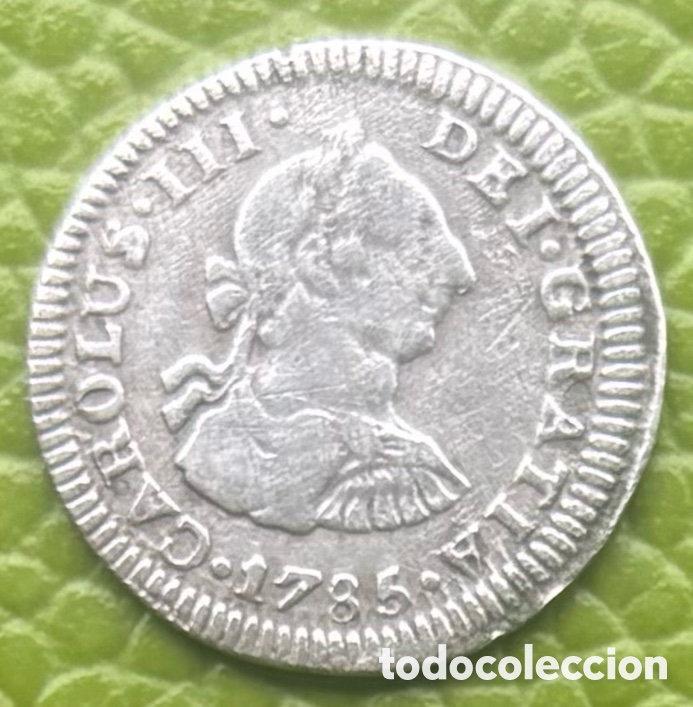 Monedas de Espa&ntilde;a: CARLOS III. MEDIO REAL. 1785. MEXICO. FM. PLATA.