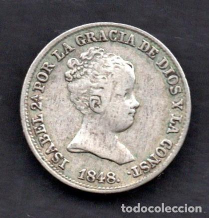 Monedas de Espa&ntilde;a: ISABEL II - 1 REAL de PLATA - 1848 MADRID