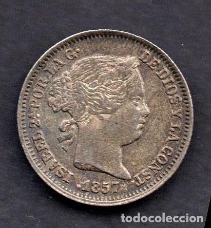 Monedas de Espa&ntilde;a: ISABEL II - 1 REAL de PLATA - 1857 MADRID