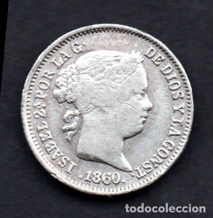 Monedas de Espa&ntilde;a: ISABEL II - 1 REAL de PLATA - 1860 SEVILLA