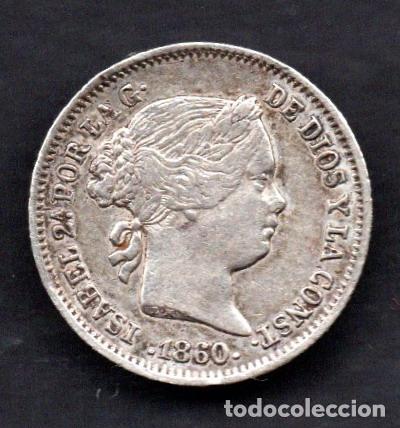 Monedas de Espa&ntilde;a: ISABEL II - 1 REAL de PLATA - 1860 MADRID
