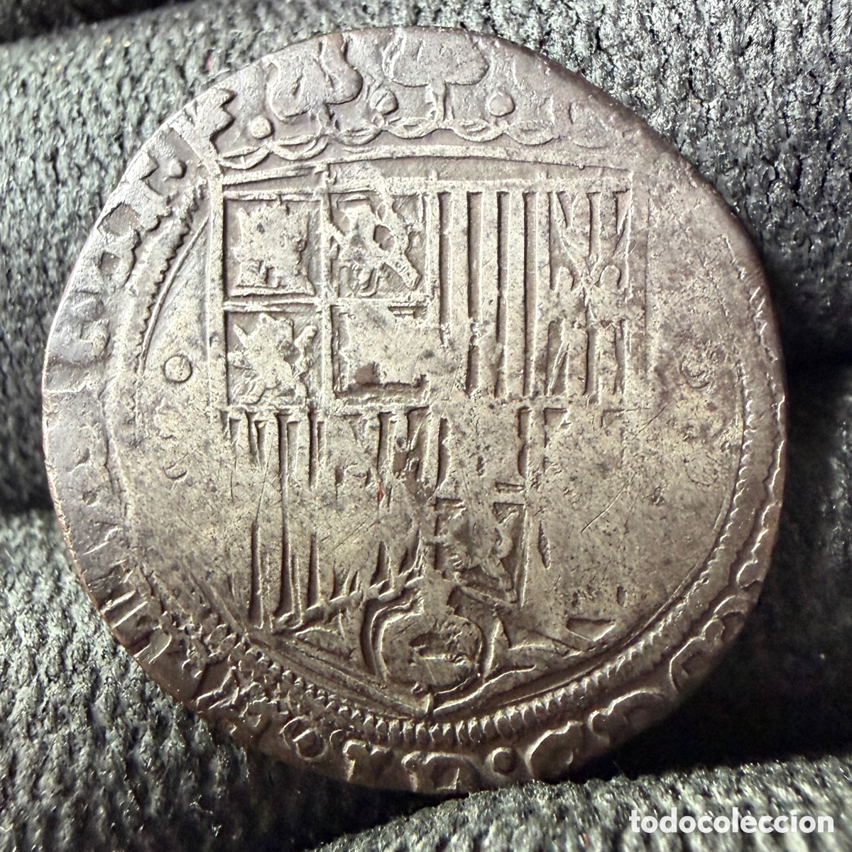 Monedas de Espa&ntilde;a: 1 real de los Reyes Cat&oacute;licos.