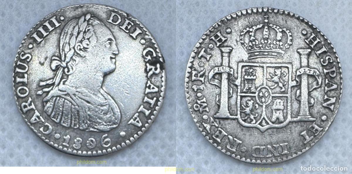 Monedas de Espa&ntilde;a: 5218 ESPA&Ntilde;A 1806 CARLOS III 1 REAL 1806 MEXICO TH