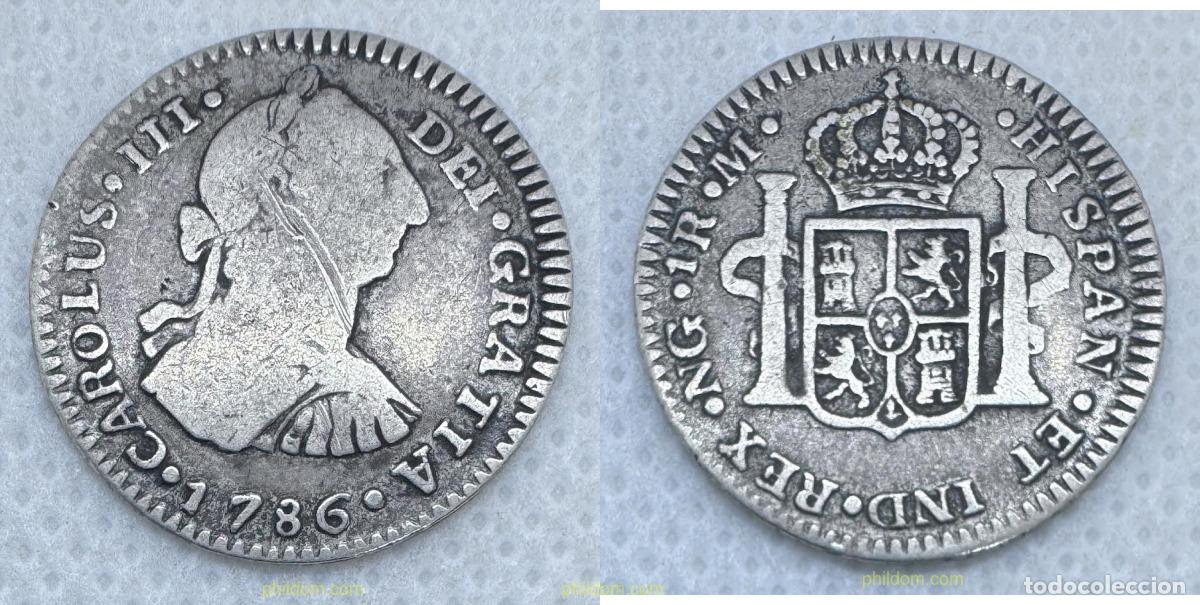 Monedas de Espa&ntilde;a: 5215 ESPA&Ntilde;A 1786 CARLOS III 1 REAL 1786 GUATEMALA M