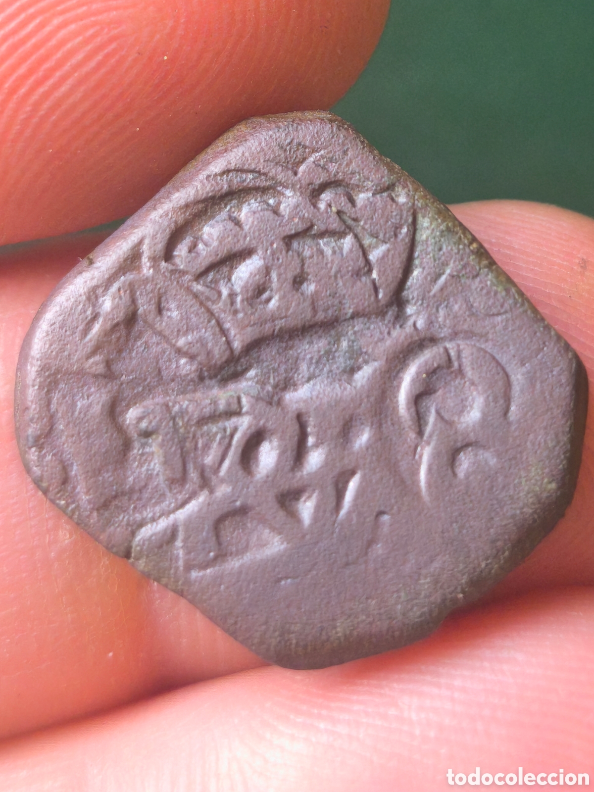 Monedas de Espa&ntilde;a: Felipe IV resello recortado Austrias RX