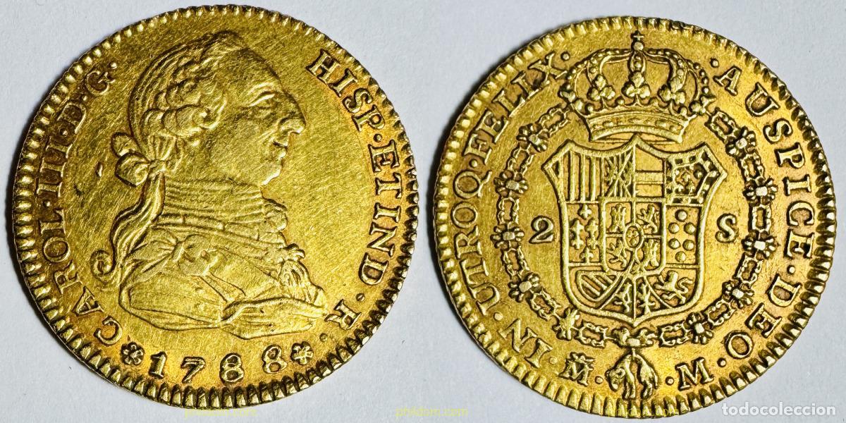 Monedas de Espa&ntilde;a: 5365 ESPA&Ntilde;A 1788 CARLOS III 2 ESCUDOS 1788 M - MADRID