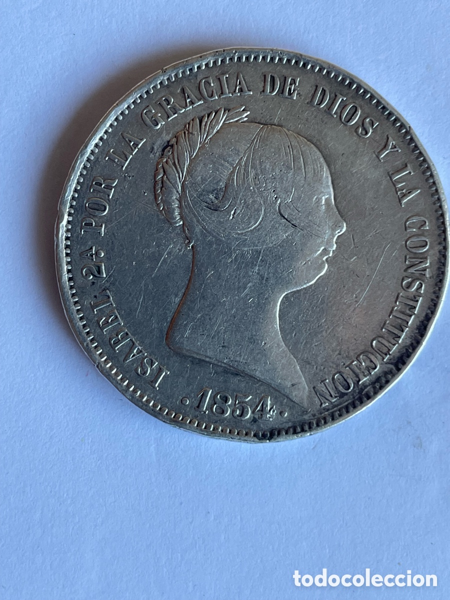 Monedas de Espa&ntilde;a: Moneda de Isabel II a&ntilde;o 1854 / 20 Reales