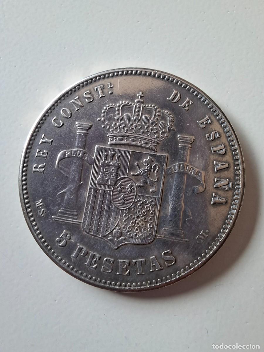 Monedas de Espa&ntilde;a: Moneda 25 Pesetas 1883 Alfonso XII Plata Espa&ntilde;a Original &ndash; Excelente Conservaci&oacute;n