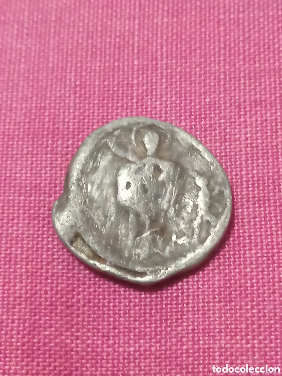 M&uuml;nzen von Spanien: PLOMO IGLESIA SOLLER MALLORCA. CAT&Aacute;LOGO CRUSAFONT N&ordm;2462 SAN&nbsp;BARTOLOME DEMONIO SOL LEONES