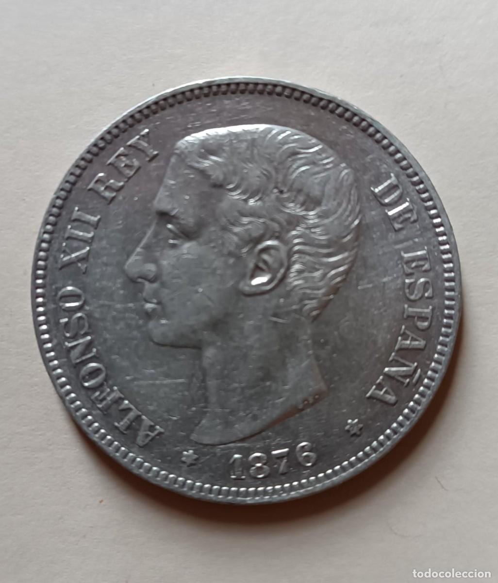 Monedas de Espa&ntilde;a: 5 pesetas de Espa&ntilde;a 1876