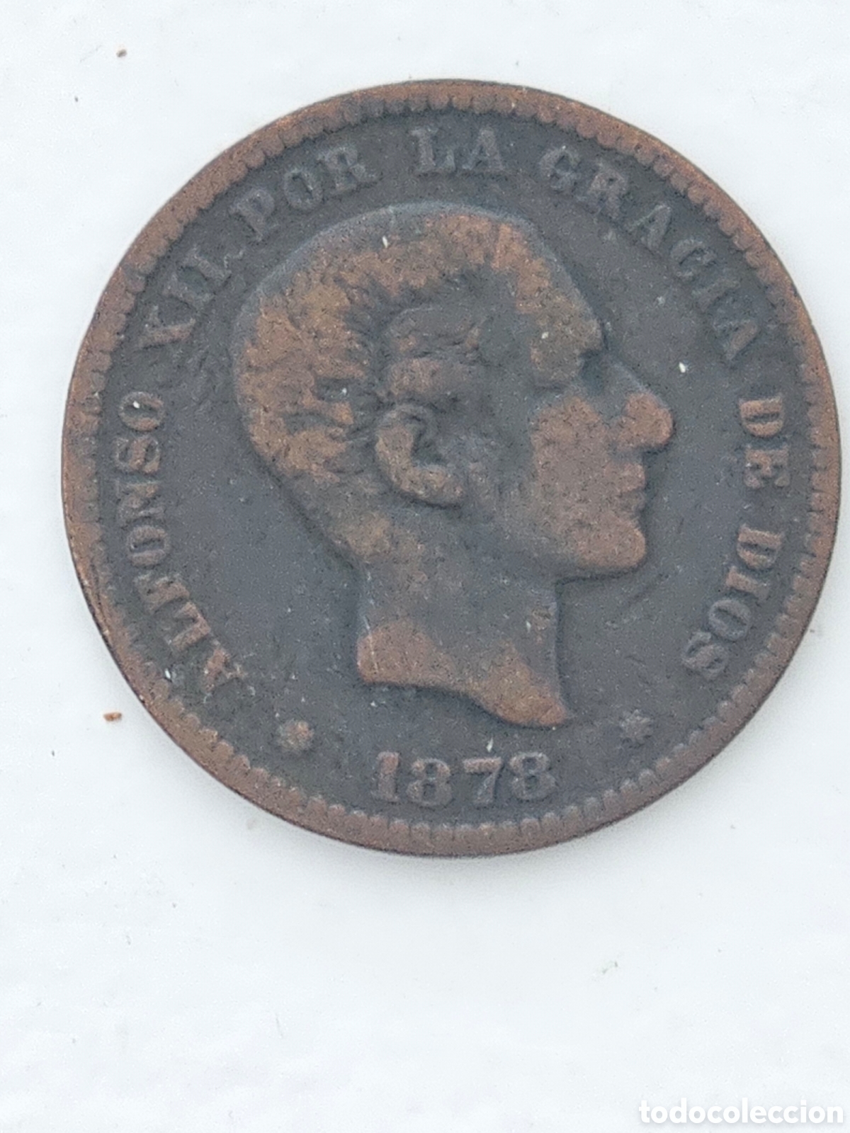 Monedas de Espa&ntilde;a: ​Moneda 5 C&eacute;ntimos de Espa&ntilde;a - Alfonso XII (1878) - Ceca de Barcelona