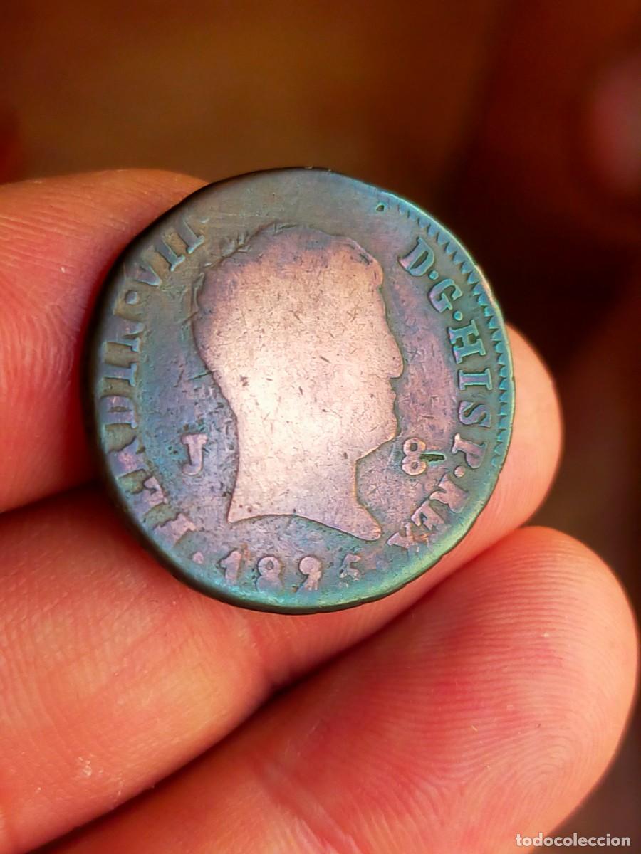 Monedas de Espa&ntilde;a: MONEDA DE 8 OCHO MARAVEDIS MARAVEDIES FERNANDO VII 1825 CECA JUBIA REGULAR CONSERVACION