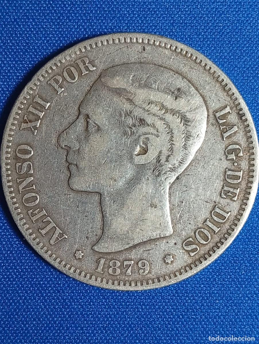 Monedas de Espa&ntilde;a: Moneda plata 5 ptas. Alfonso XII 1879