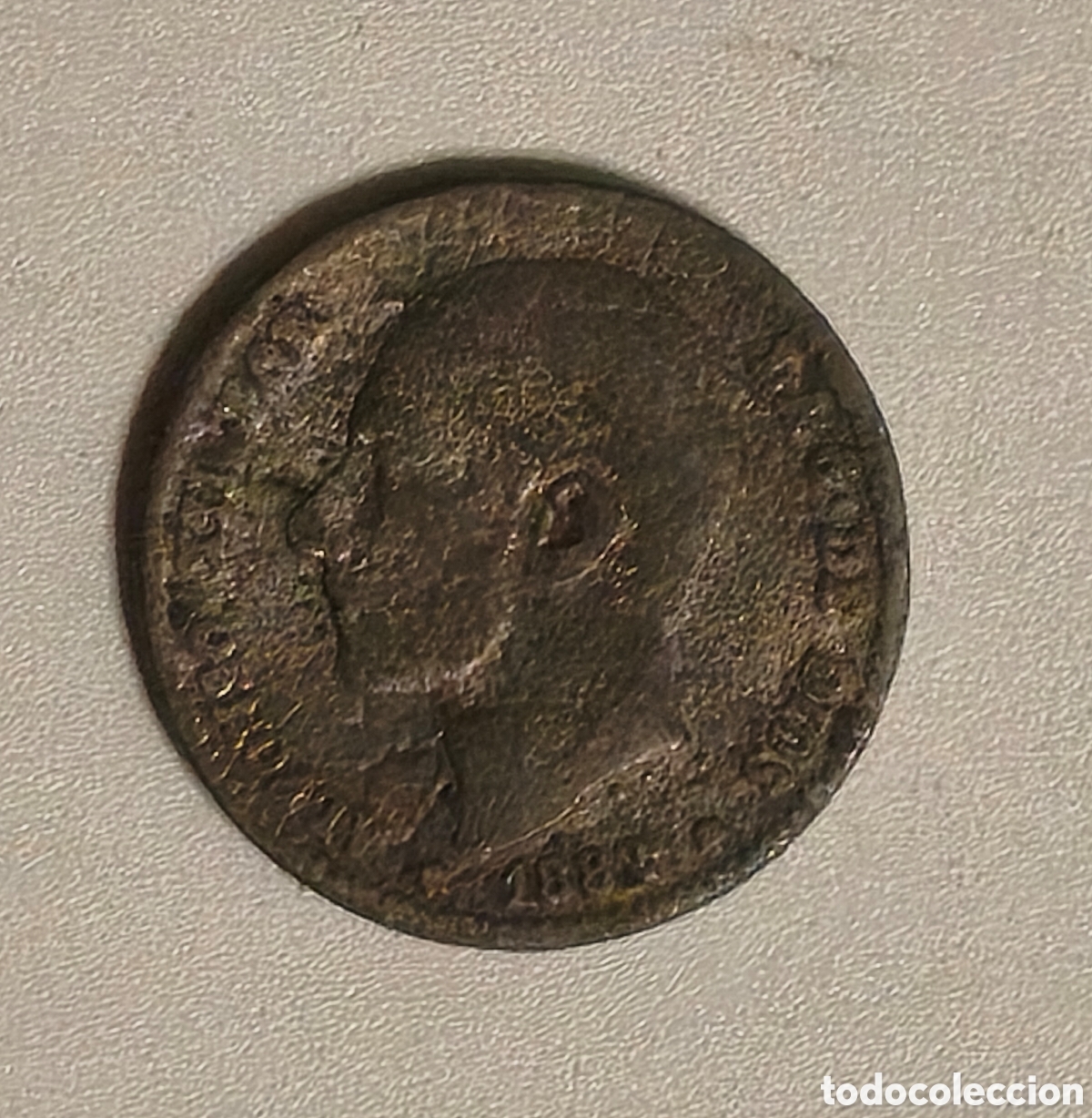 Monedas de Espa&ntilde;a: 1 PESETA ESPA&Ntilde;A 1888 PLATA ALFONSO XIII