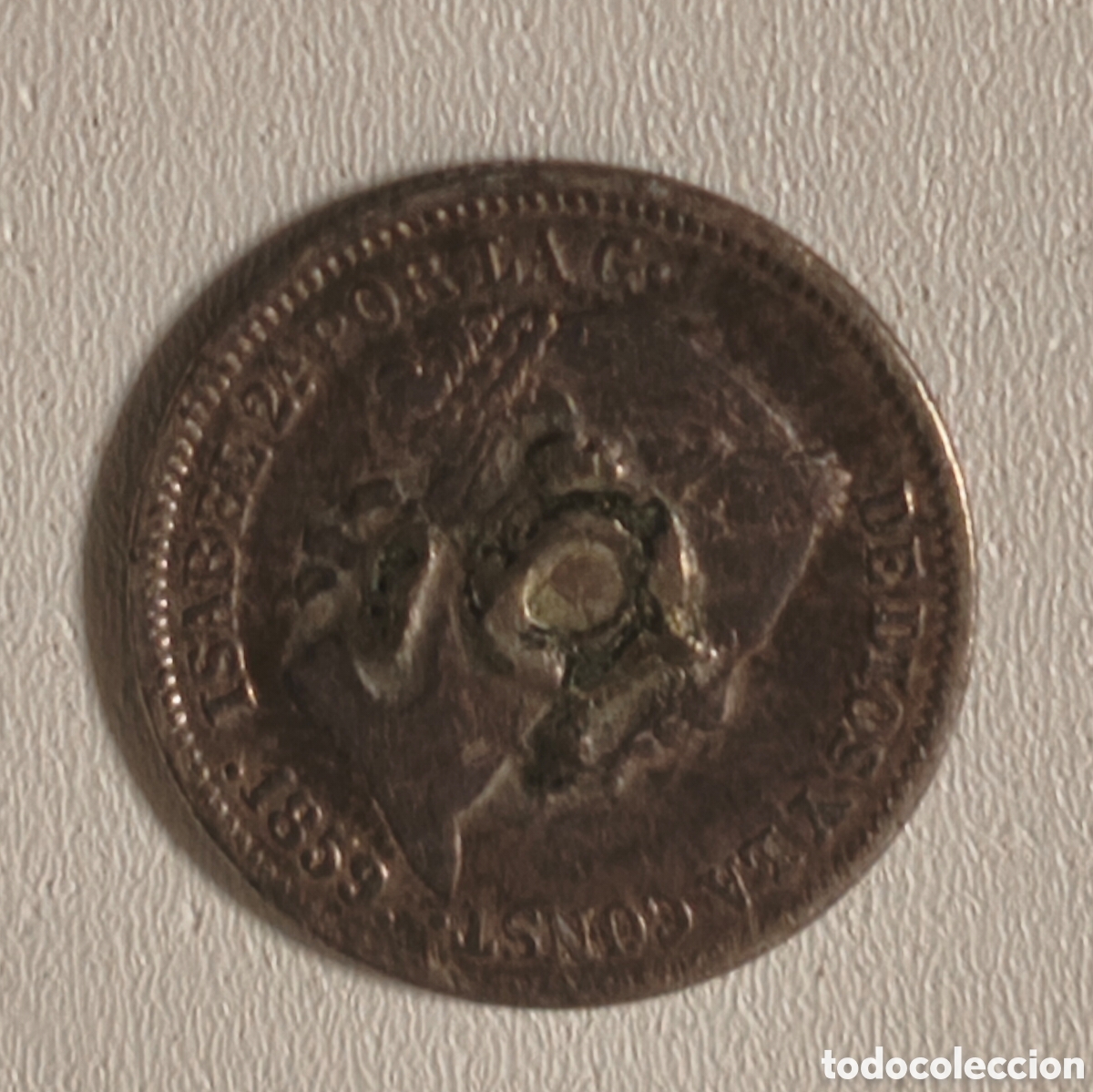 Monedas de Espa&ntilde;a: 1 REAL ESPA&Ntilde;A PLATA 1859 - Foto 1