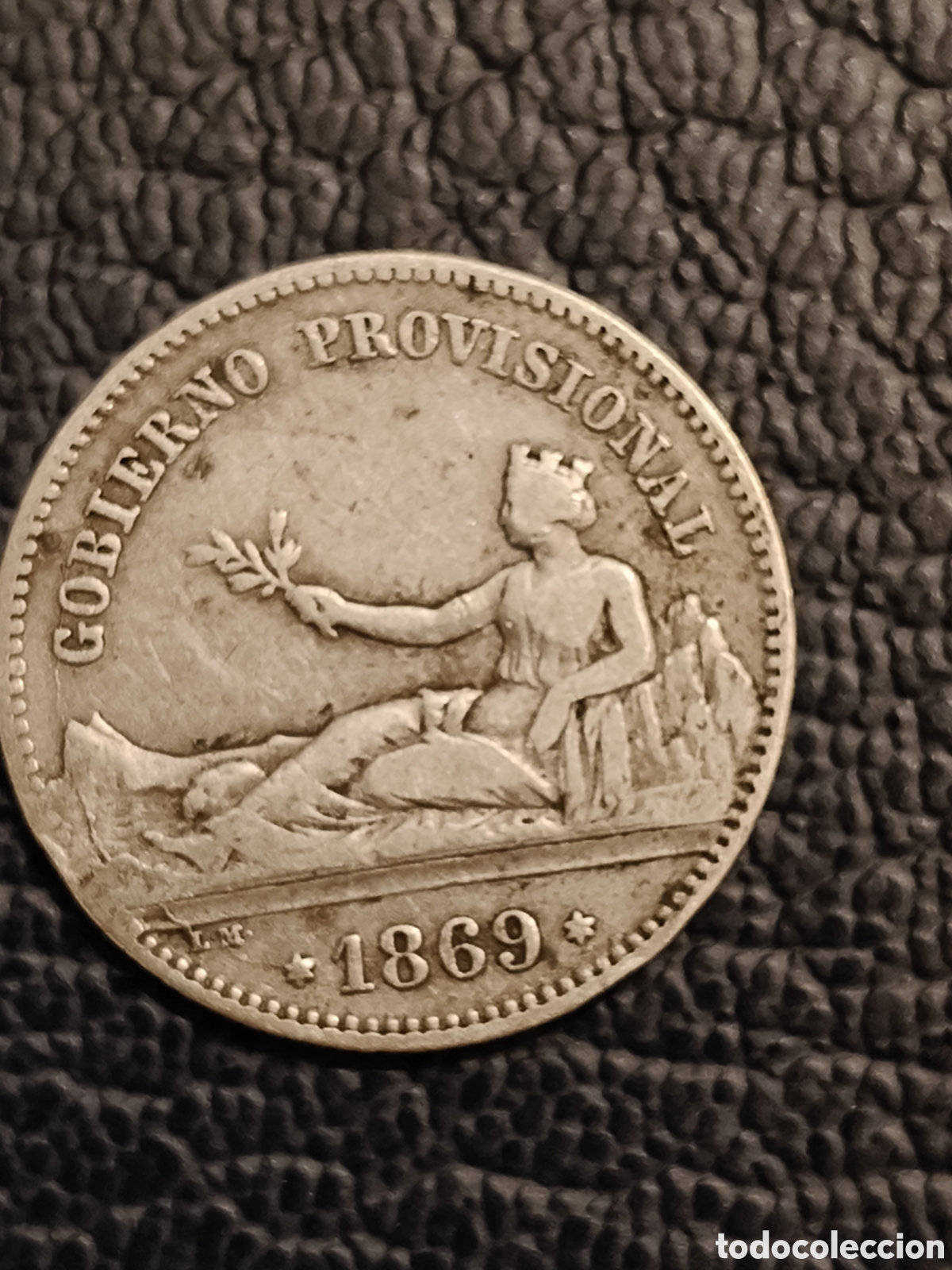 Monedas de Espa&ntilde;a: Peseta de plata de 1869