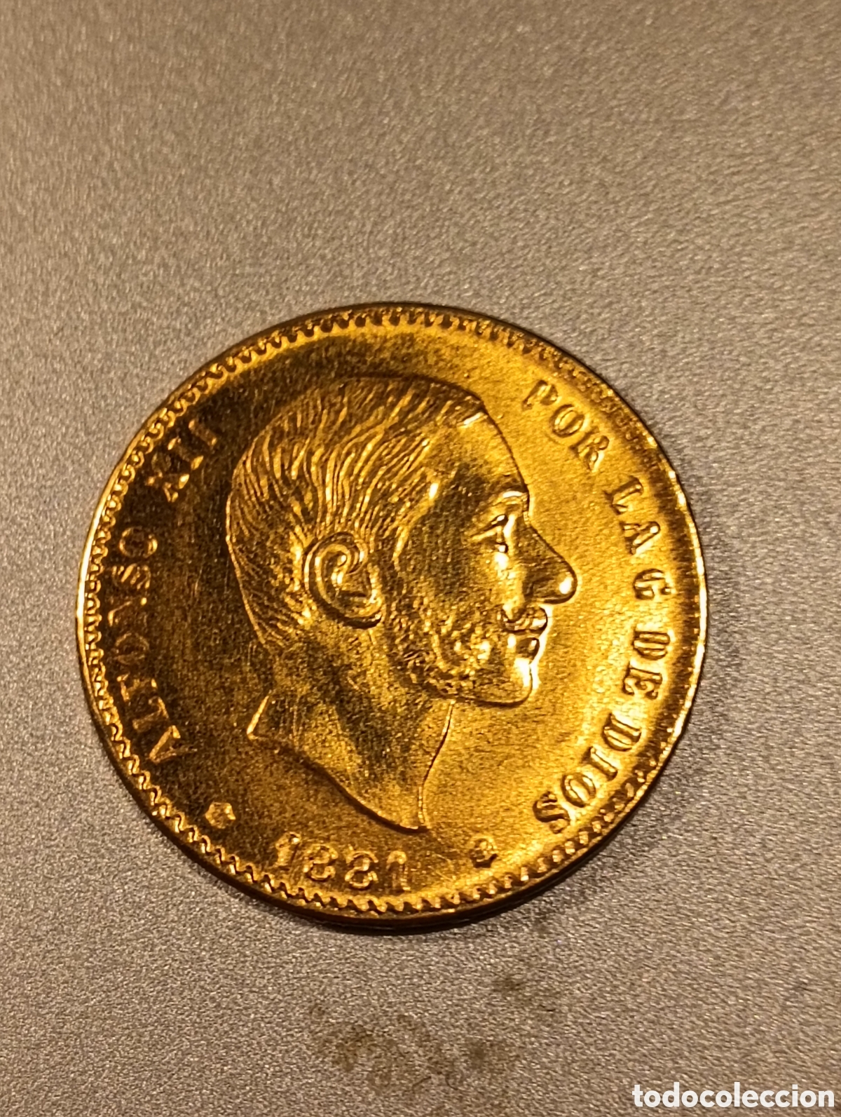 Monedas de Espa&ntilde;a: Moneda de oro de veinticinco pesetas Alfonso XII