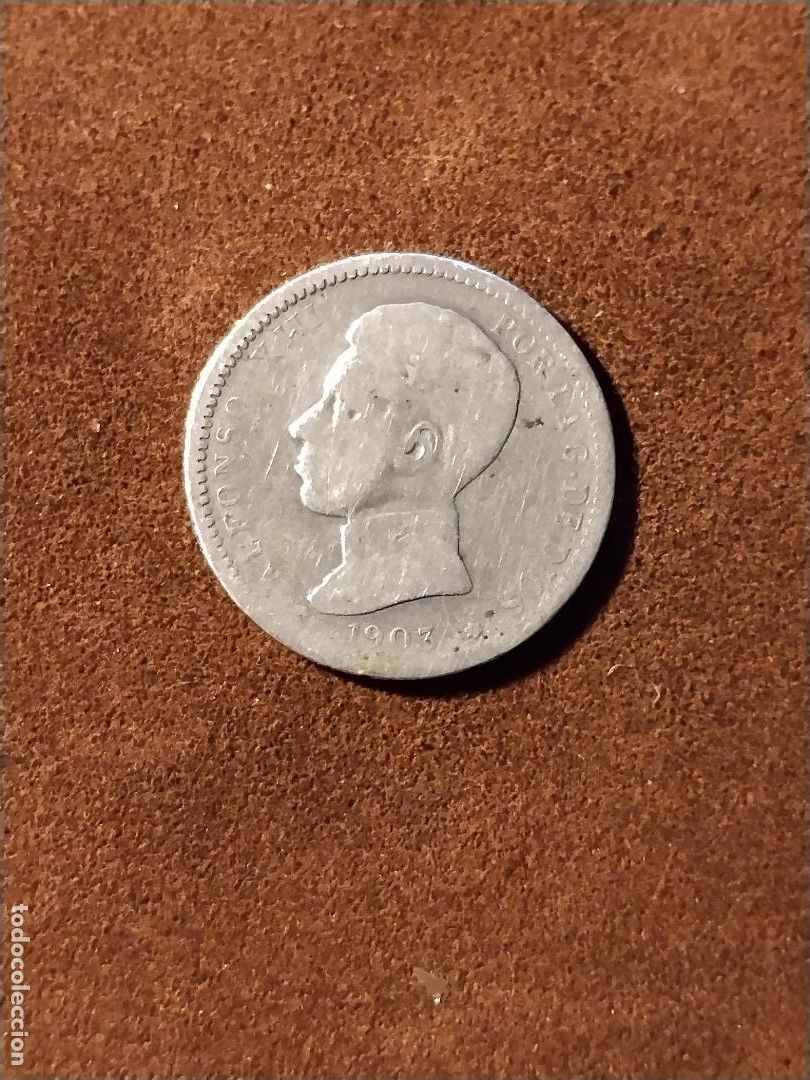 Monnaies d'Espagne: 1 Peseta Alfonso XIII 1903 &ndash; Plata (.835)