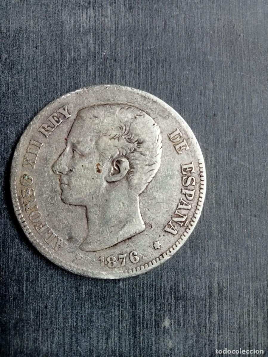 Monedas de Espa&ntilde;a: DURO DE PLATA 1876, 25 gramos