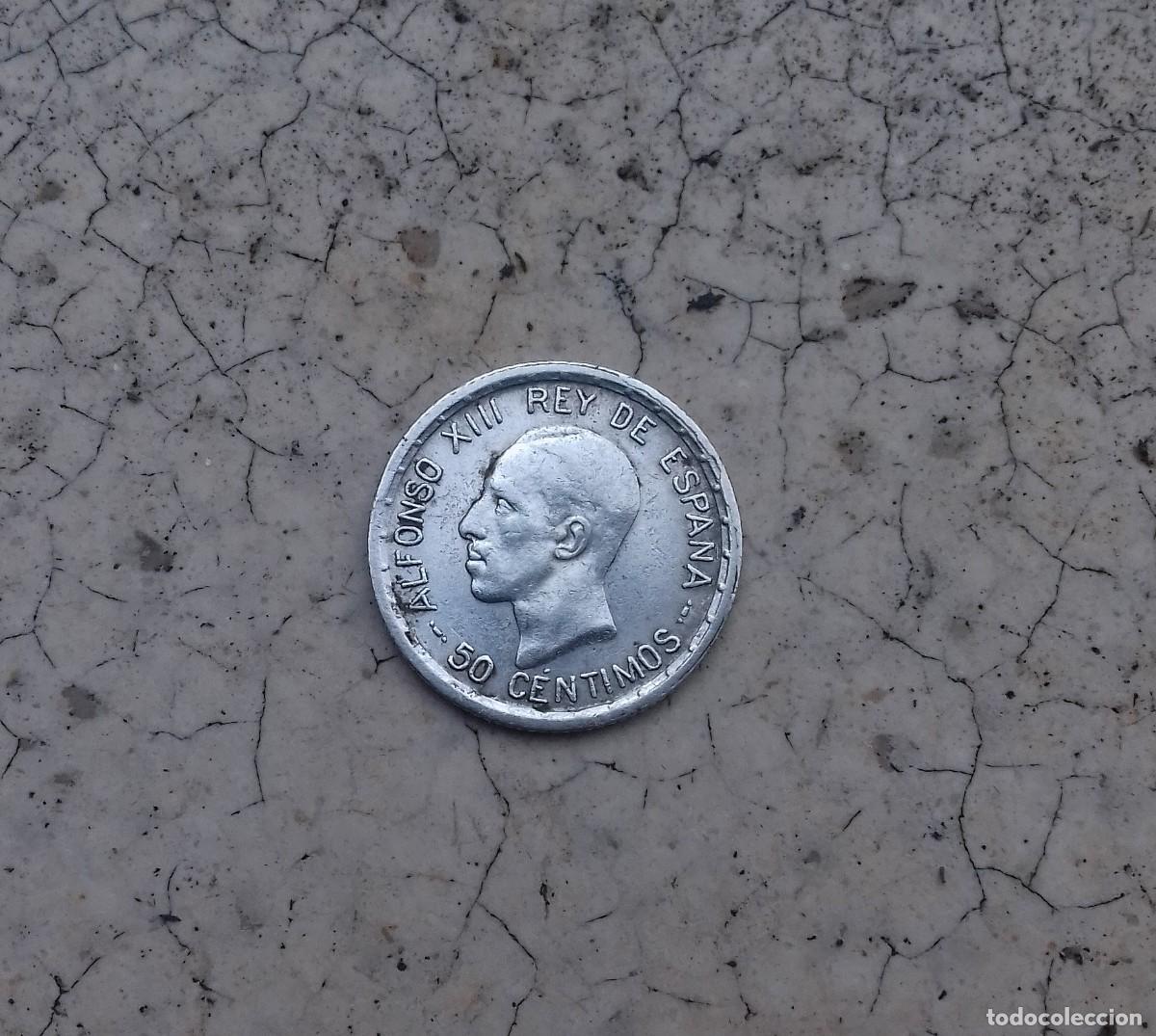 Monedas de Espa&ntilde;a: Moneda de plata. 50 c&eacute;ntimos Alfonso XIII 1926