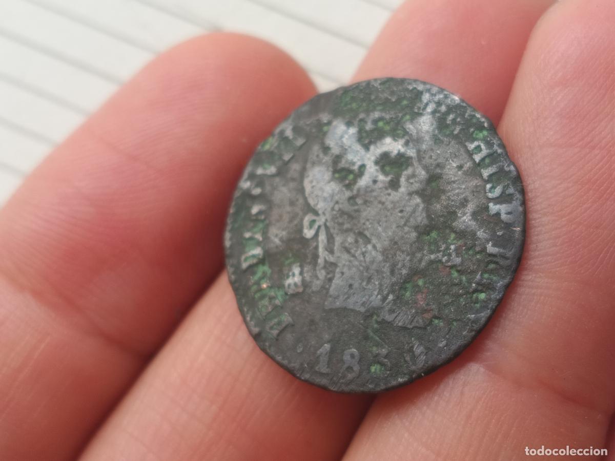 Monedas de Espa&ntilde;a: 4 maravedis de 1830 Fernando VII